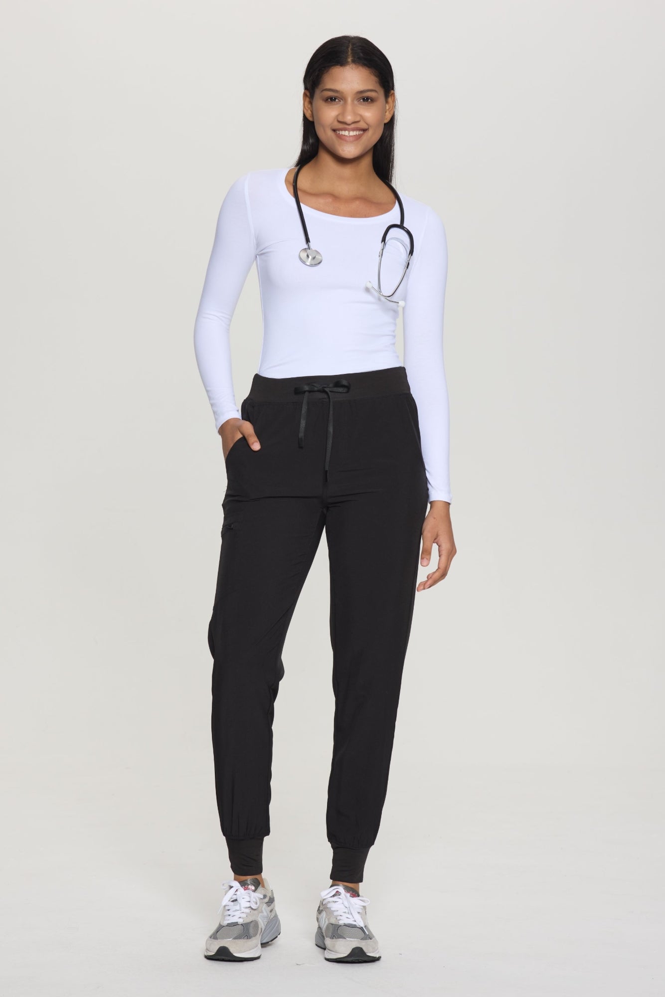 COZYFIT Womens Scrub Pants Black