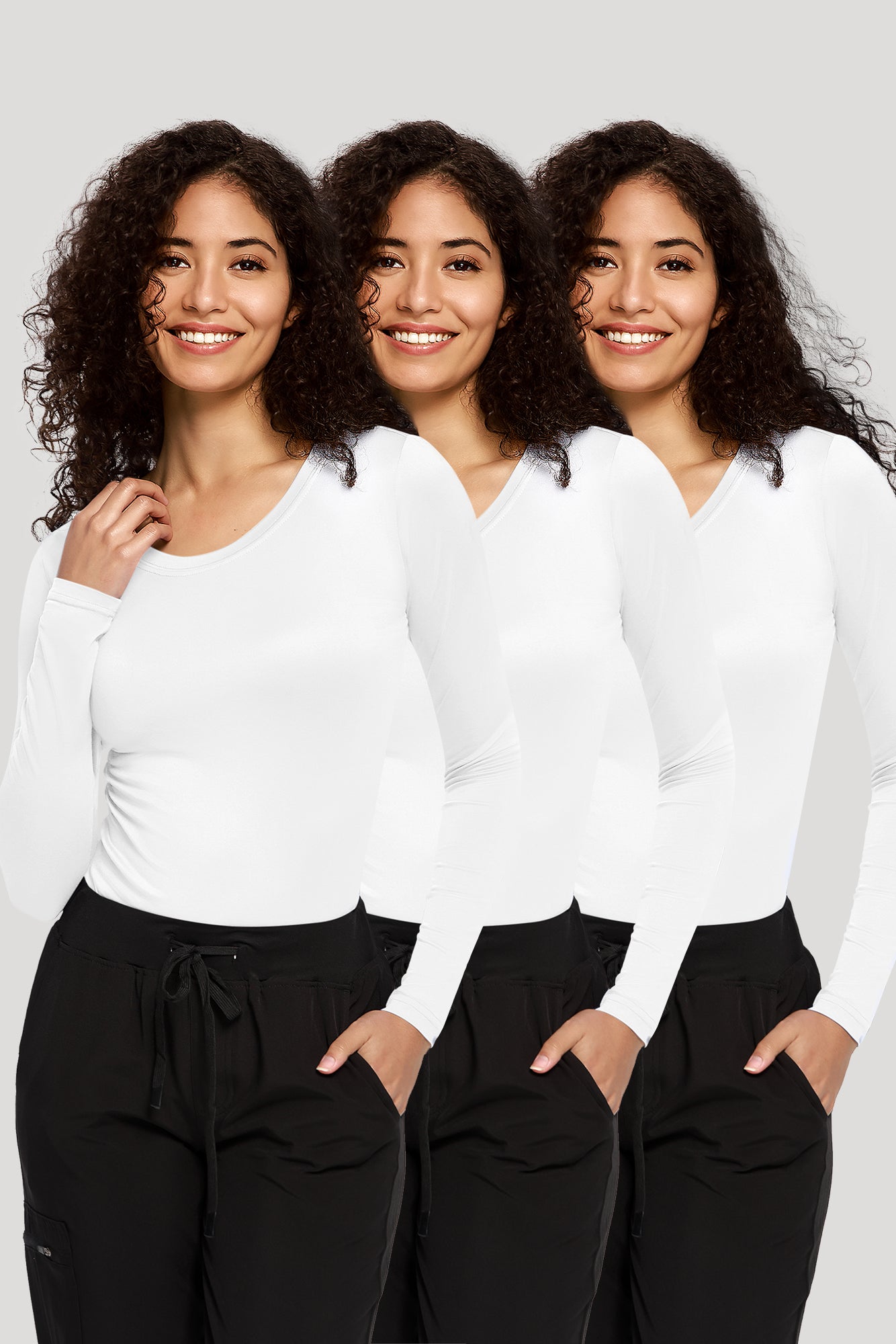 COZYFIT 3 Pack Underscrub Long Sleeve Women