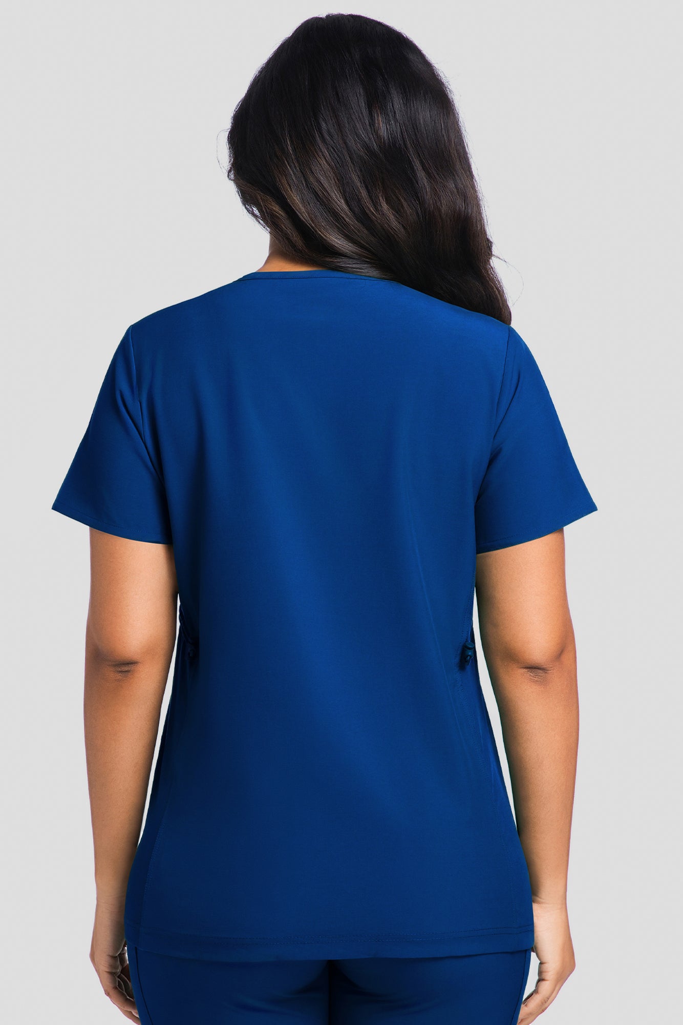Maternity Scrub Top - V-Neck Shirt, Workwear Pregnancy Scrubs with 2 Pockets