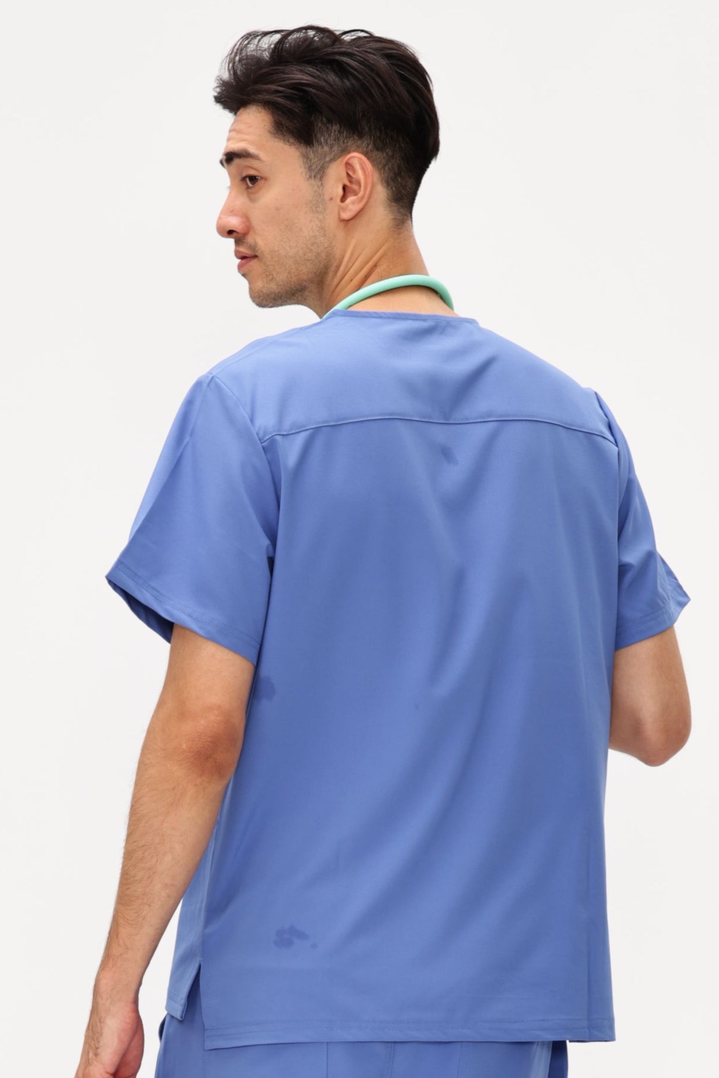 COZYFIT V-Neck Scrubs Tops with 3 Pockets for Men