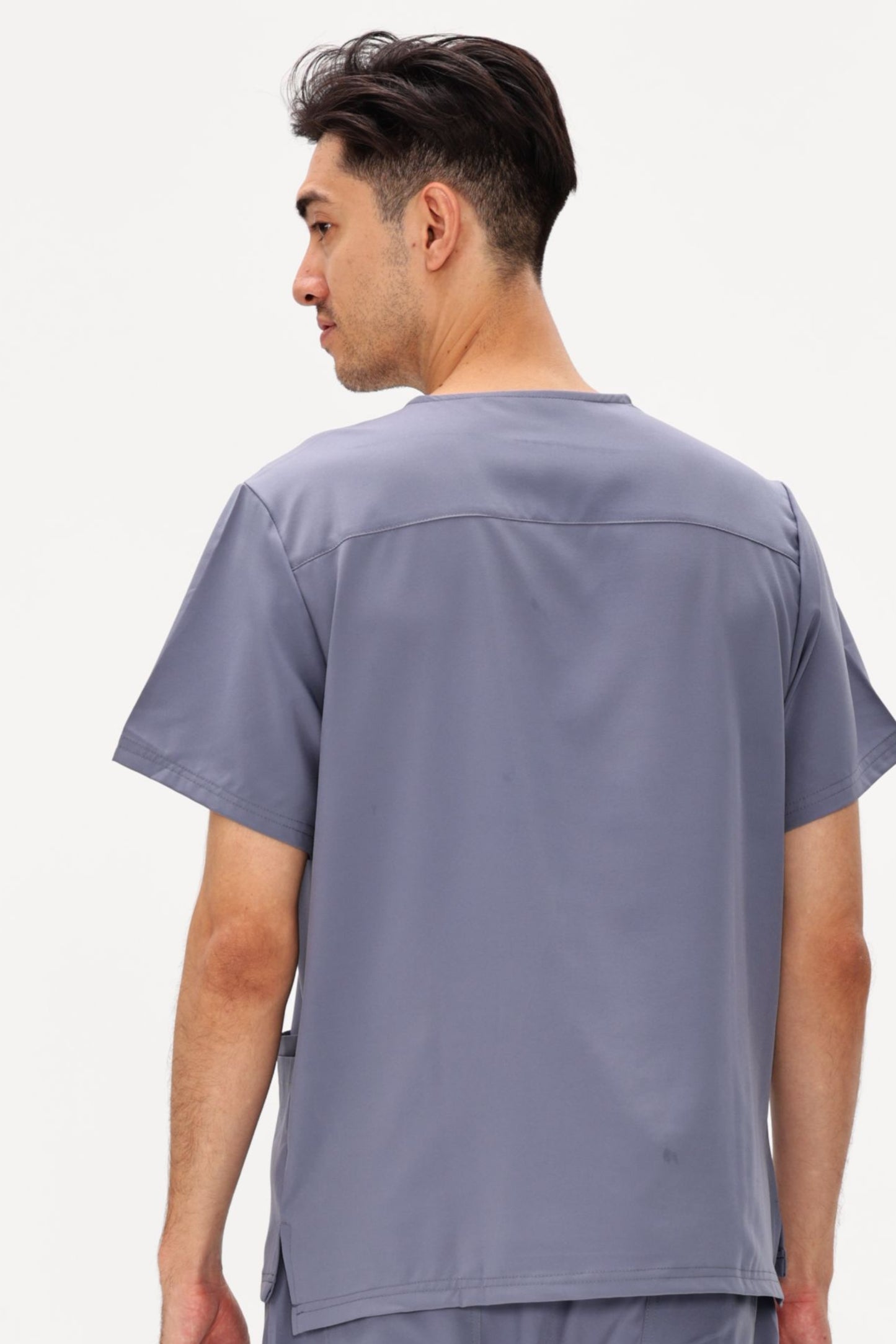 COZYFIT V-Neck Scrubs Tops with 3 Pockets for Men