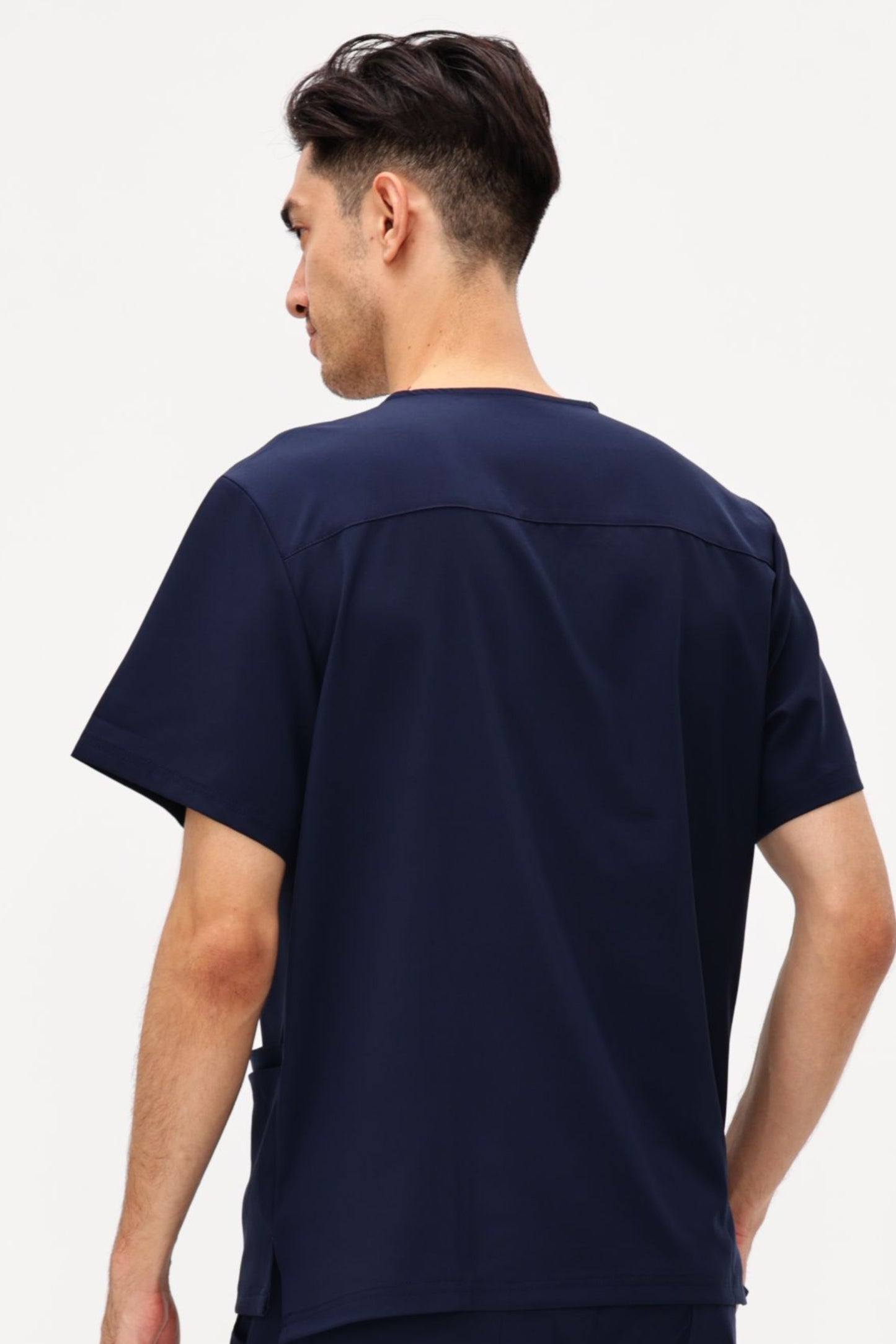COZYFIT V-Neck Scrubs Tops with 3 Pockets for Men