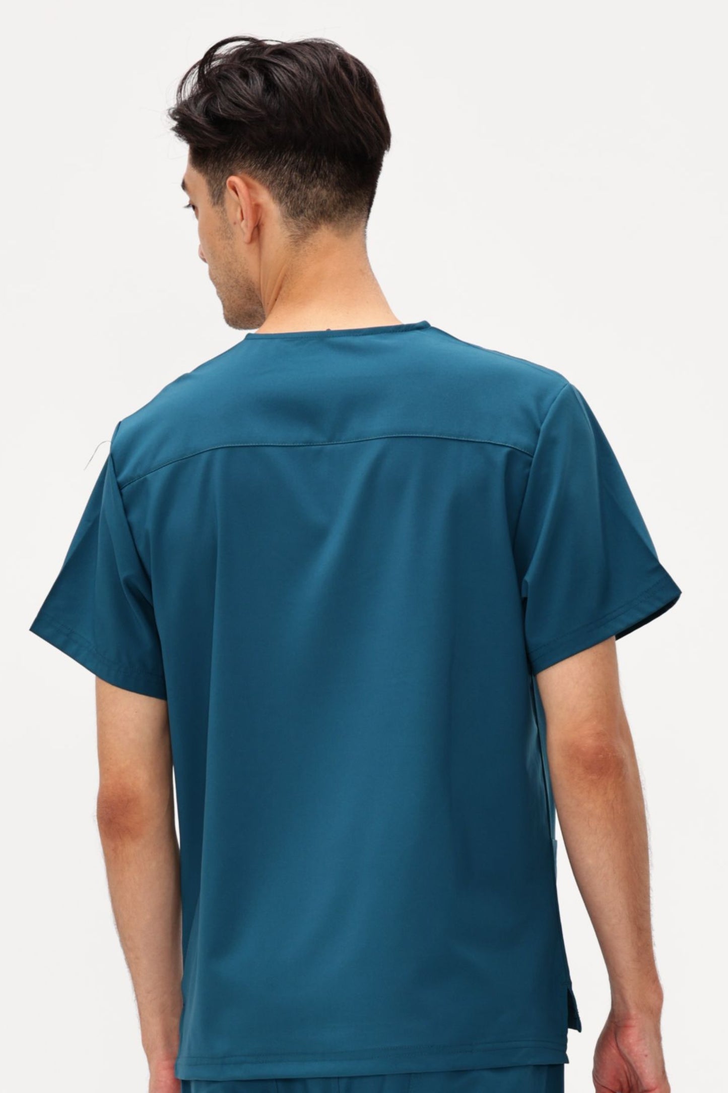 COZYFIT V-Neck Scrubs Tops with 3 Pockets for Men