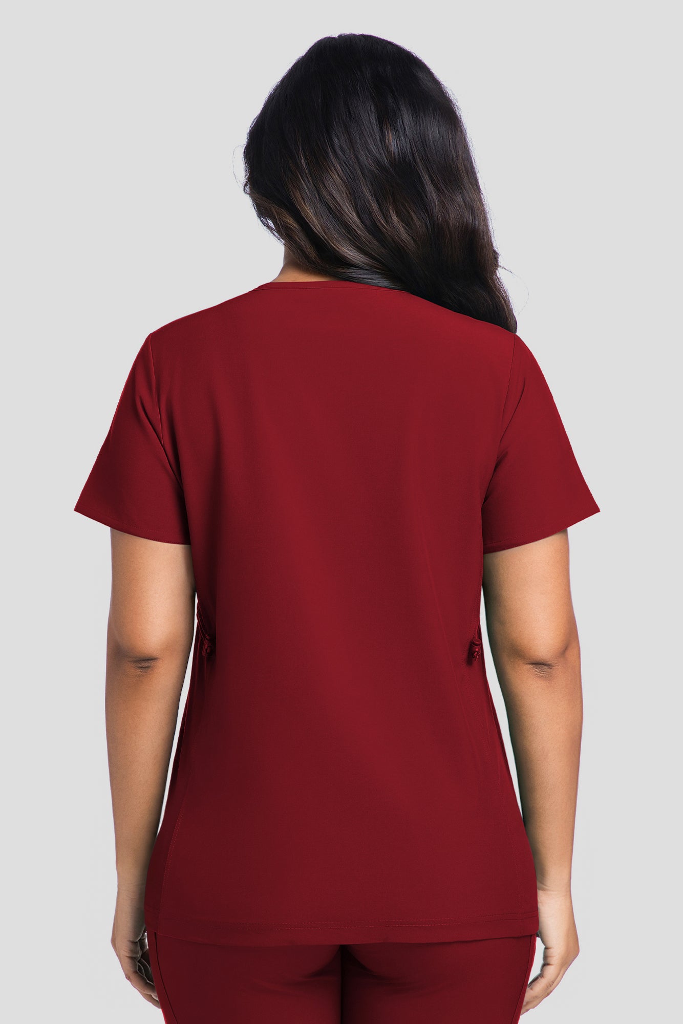 Maternity Scrub Top - V-Neck Shirt, Workwear Pregnancy Scrubs with 2 Pockets
