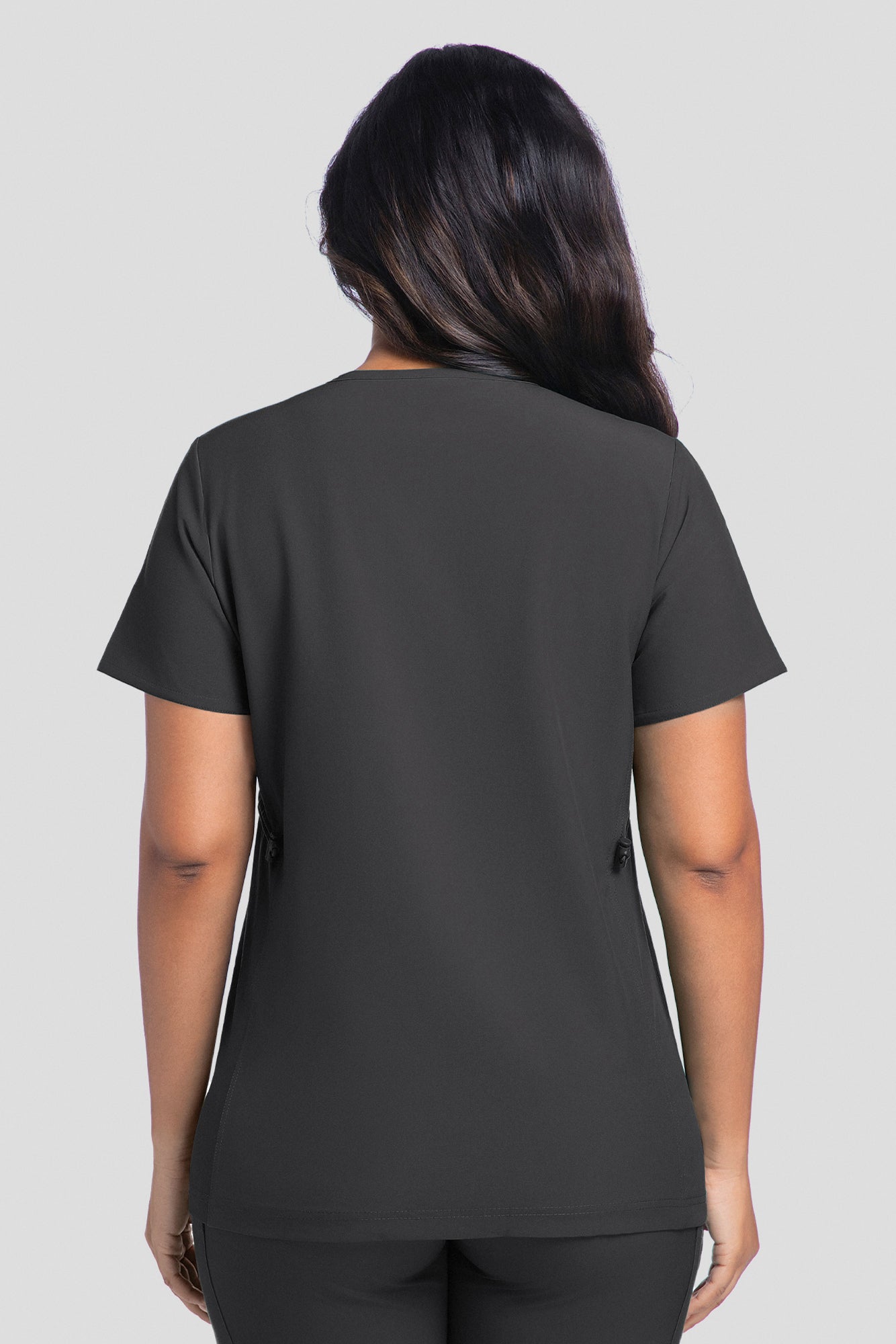 Maternity Scrub Top - V-Neck Shirt, Workwear Pregnancy Scrubs with 2 Pockets