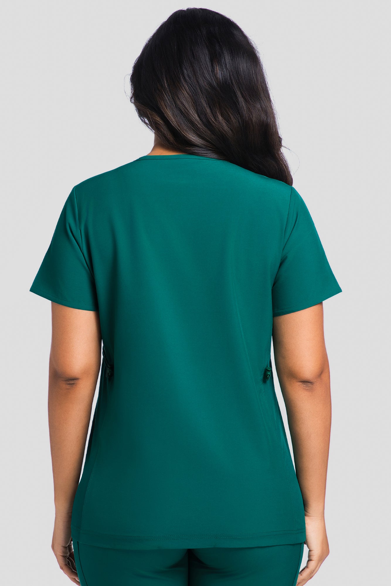 Maternity Scrub Top - V-Neck Shirt, Workwear Pregnancy Scrubs with 2 Pockets