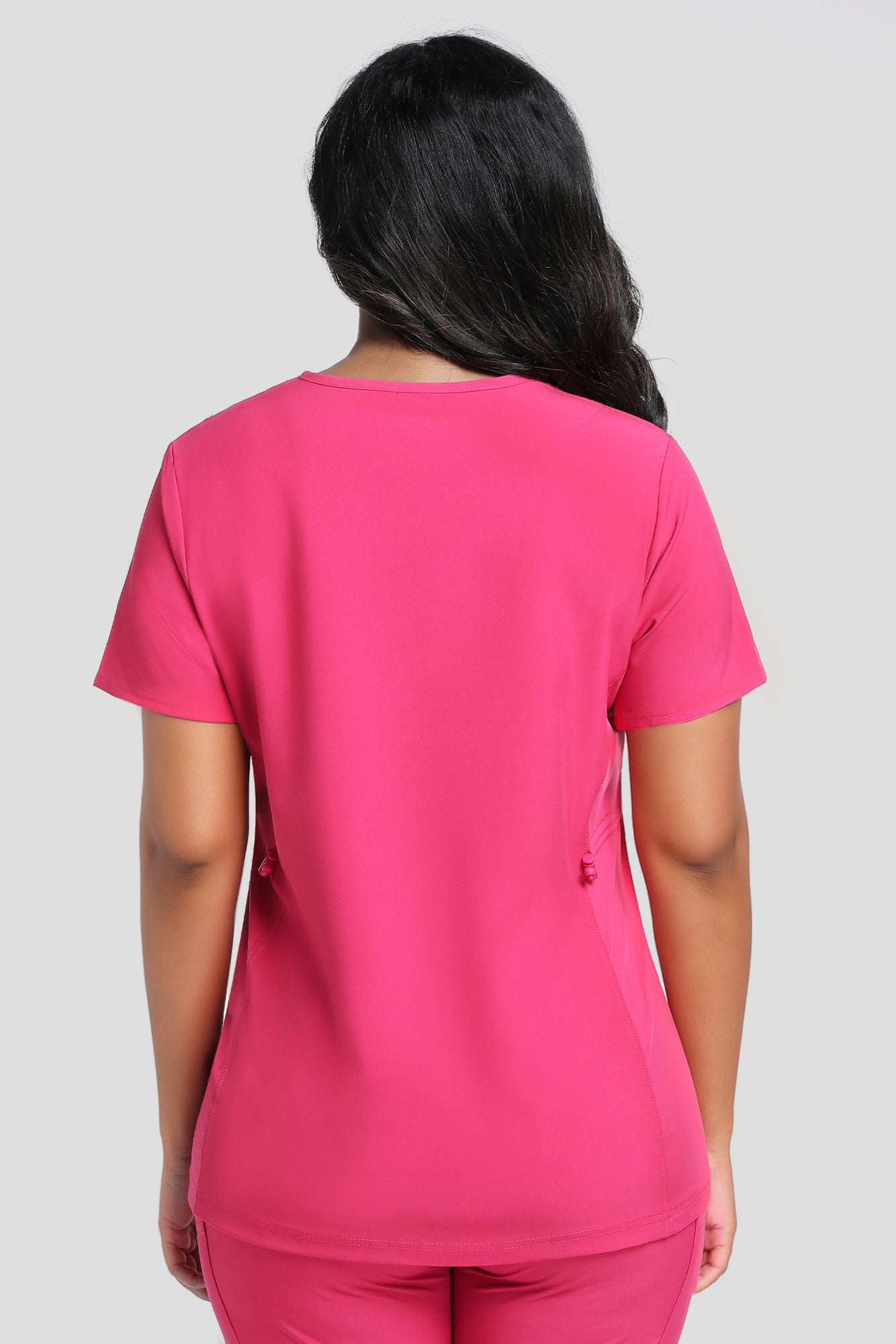 Maternity Scrub Top - V-Neck Shirt, Workwear Pregnancy Scrubs with 2 Pockets