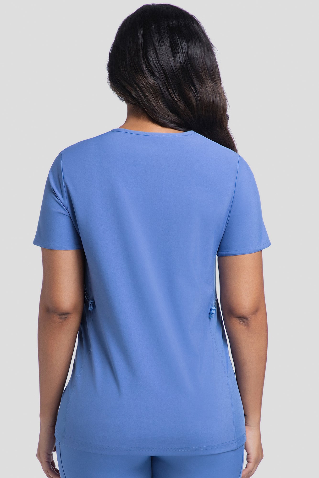 Maternity Scrub Top - V-Neck Shirt, Workwear Pregnancy Scrubs with 2 Pockets