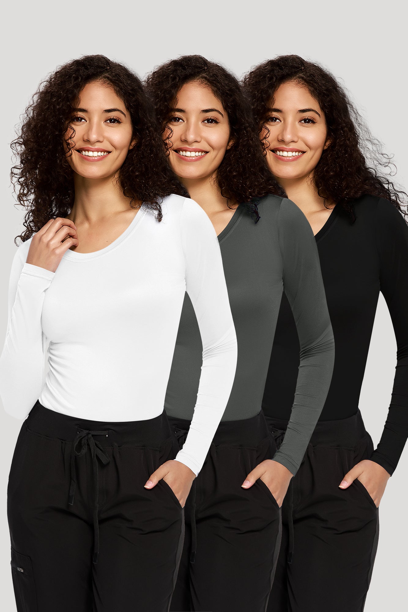 COZYFIT 3 Pack Underscrub Long Sleeve Women