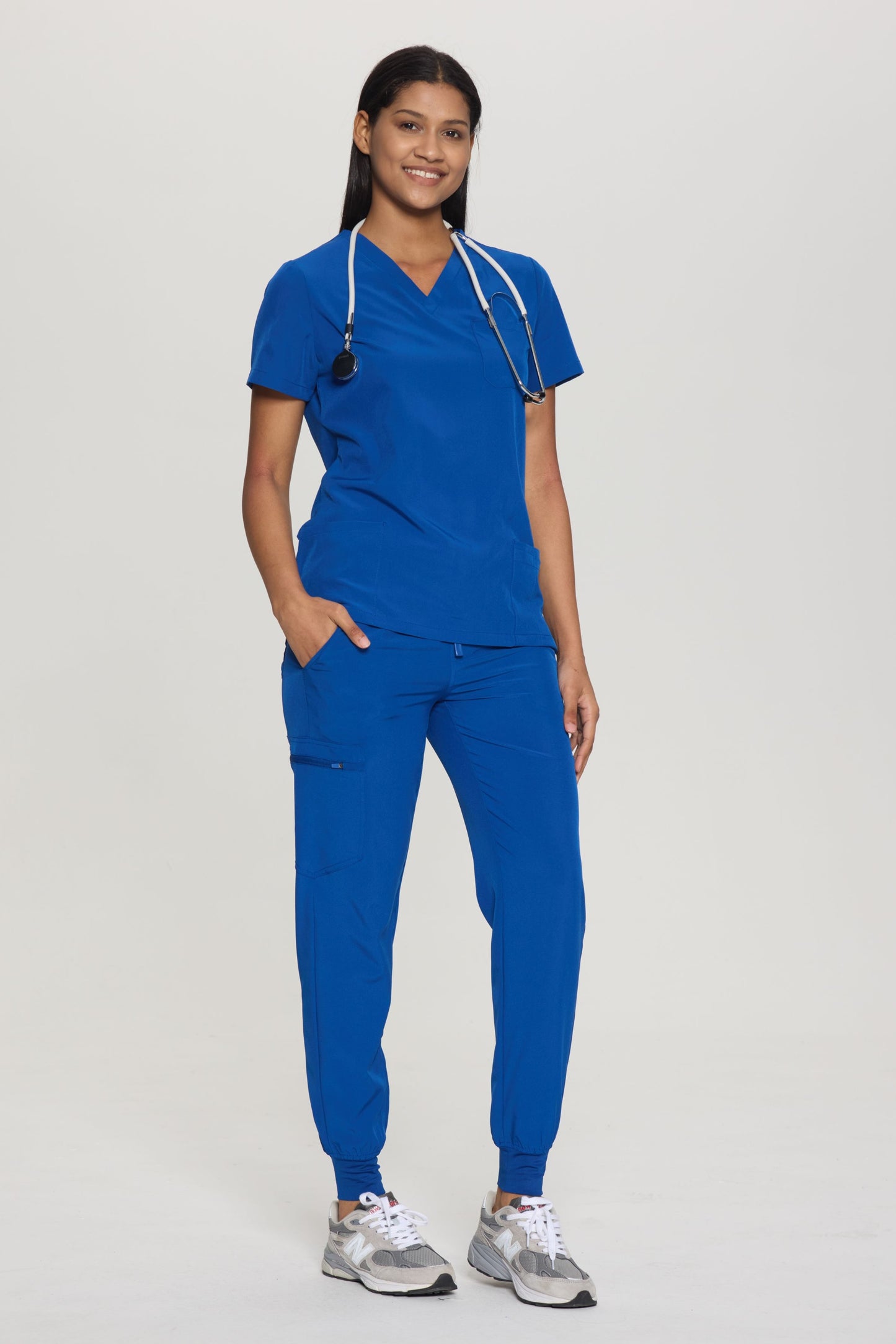 COZYFIT Slim Fit Jogger Scrubs Pants for Women with 5 pockets