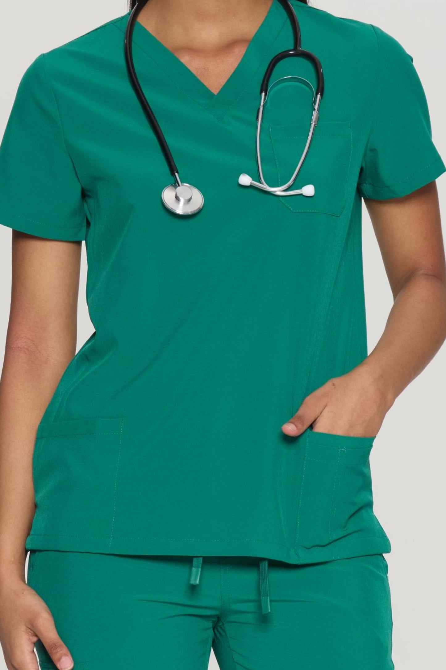 COZYFIT V-Neck 3-pocket Scrub Tops for Woman