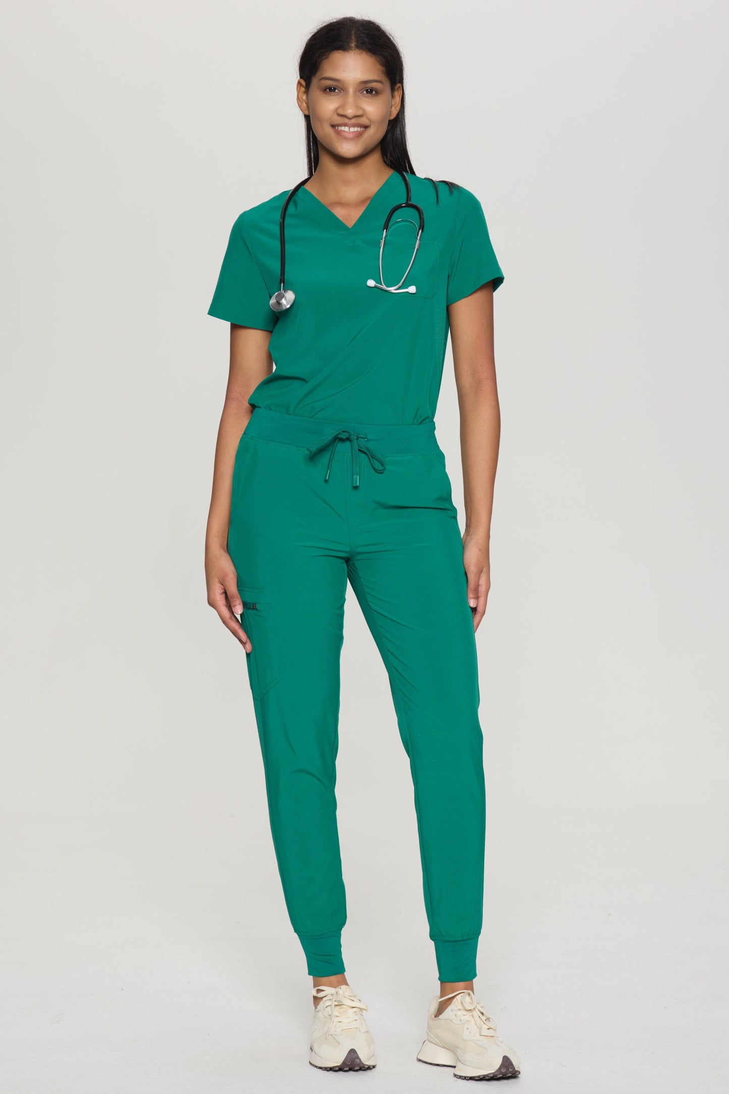 COZYFIT Slim Fit Jogger Scrubs Pants for Women with 5 pockets