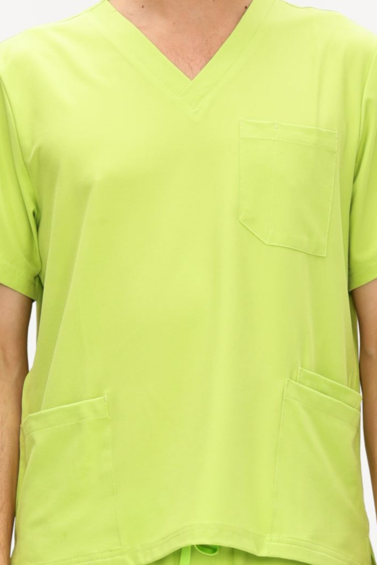 COZYFIT V-Neck Scrubs Tops with 3 Pockets for Men