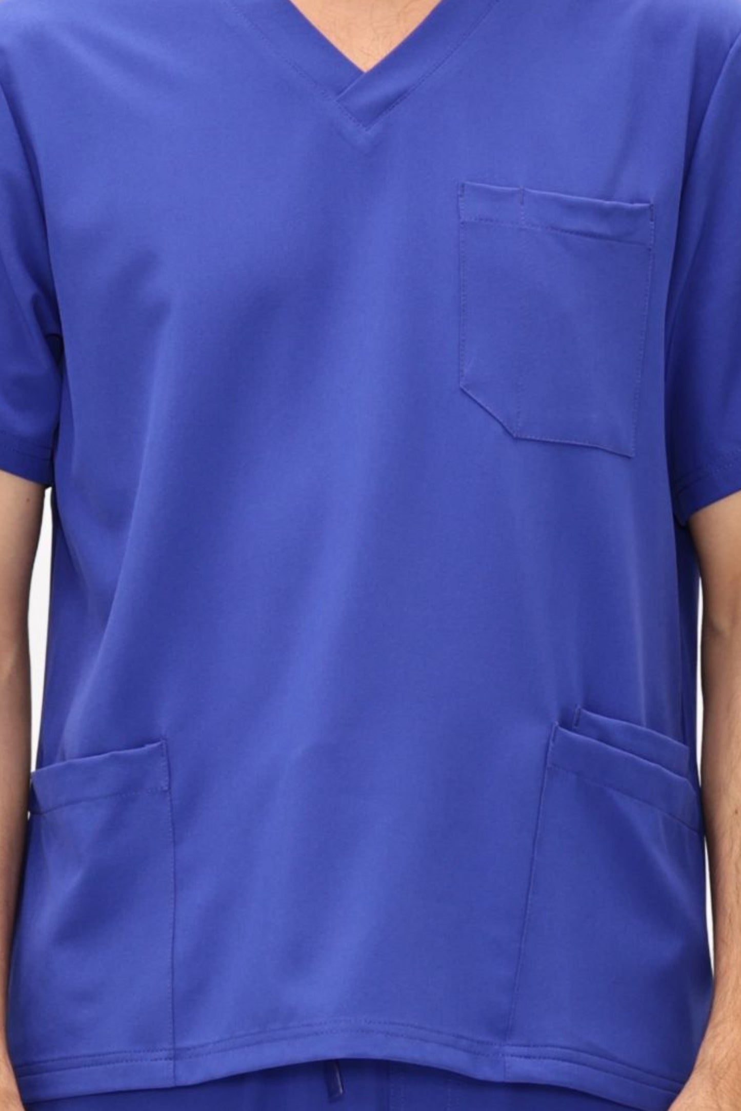 COZYFIT V-Neck Scrubs Tops with 3 Pockets for Men