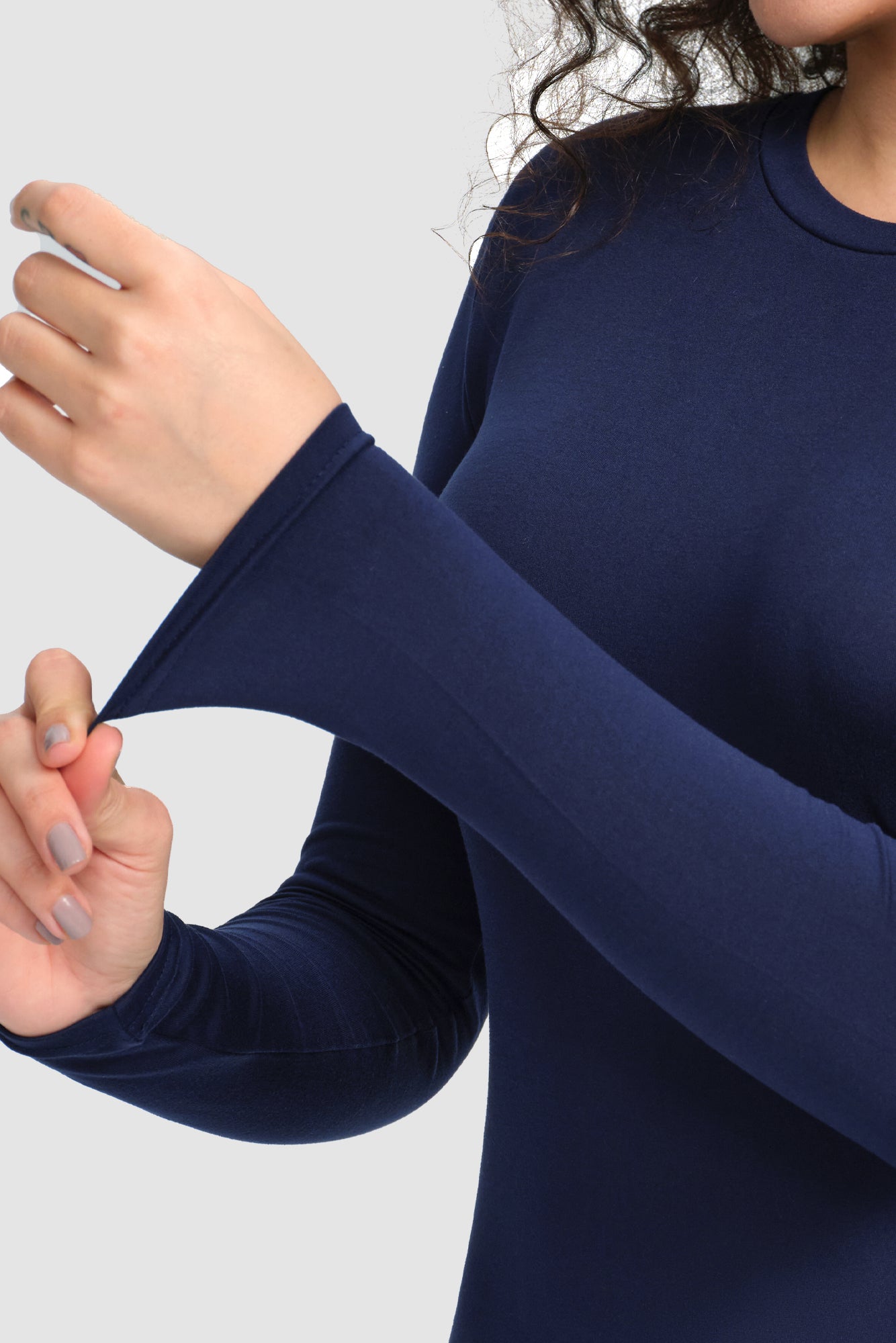 COZYFIT Scrub Undershirts Long Sleeve Women - Underscrub Comfort Tee