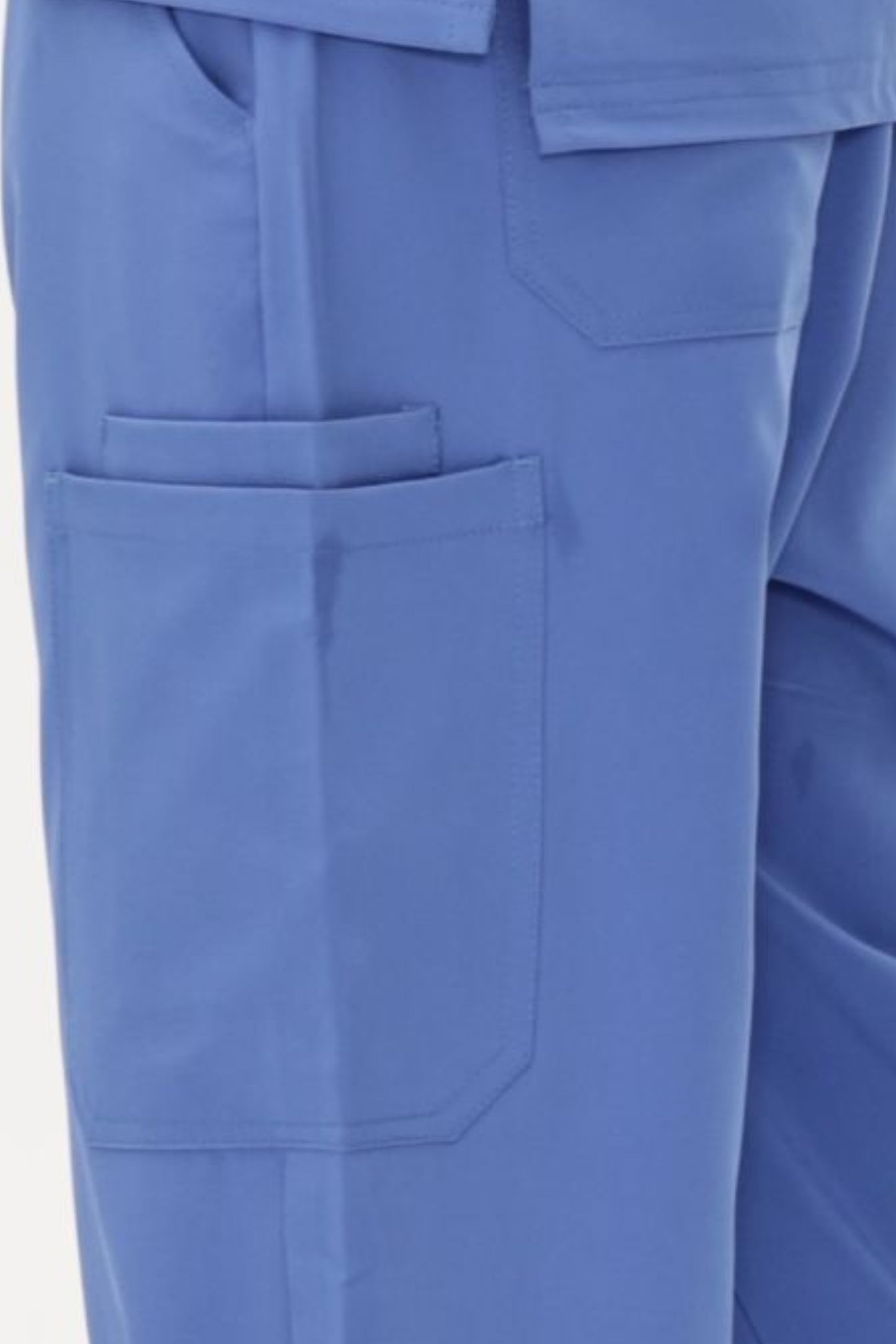 COZYFIT 4 Pockets V-Neck Scrub Top and 7 Pockets Jogger Pants Mens Scrubs Set