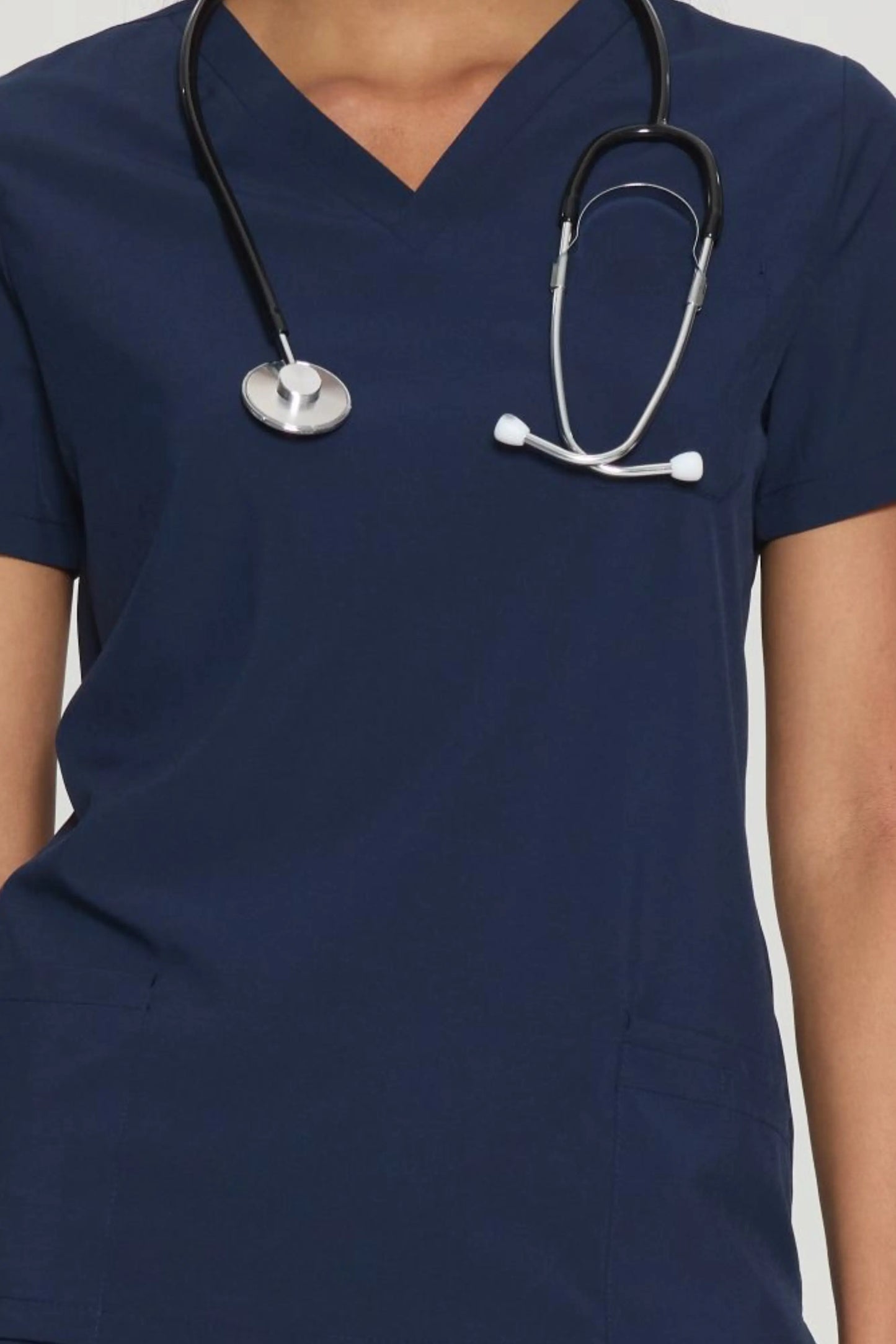 COZYFIT V-Neck Scrub Top&Jogger Pant with 8 Pockets for Women