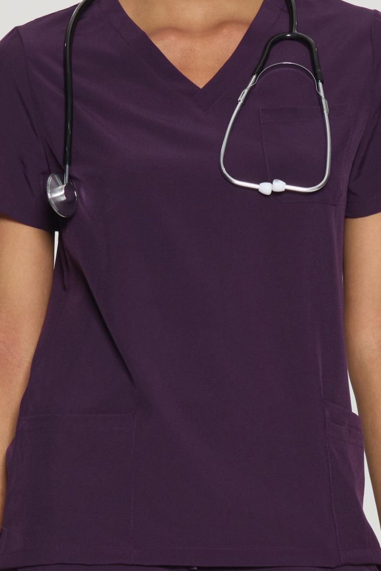 COZYFIT V-Neck Scrub Top&Jogger Pant with 8 Pockets for Women
