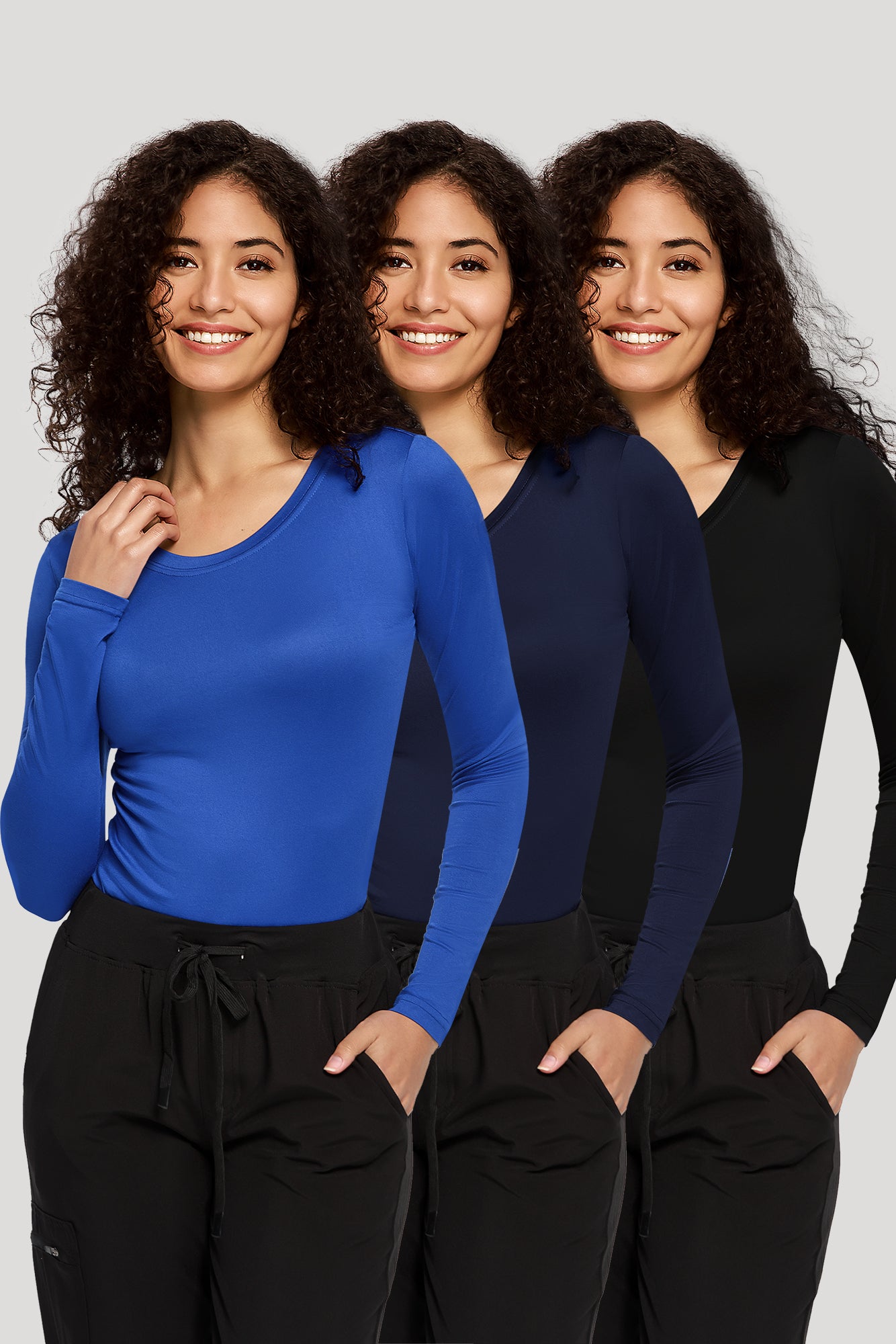COZYFIT 3 Pack Underscrub Long Sleeve Women