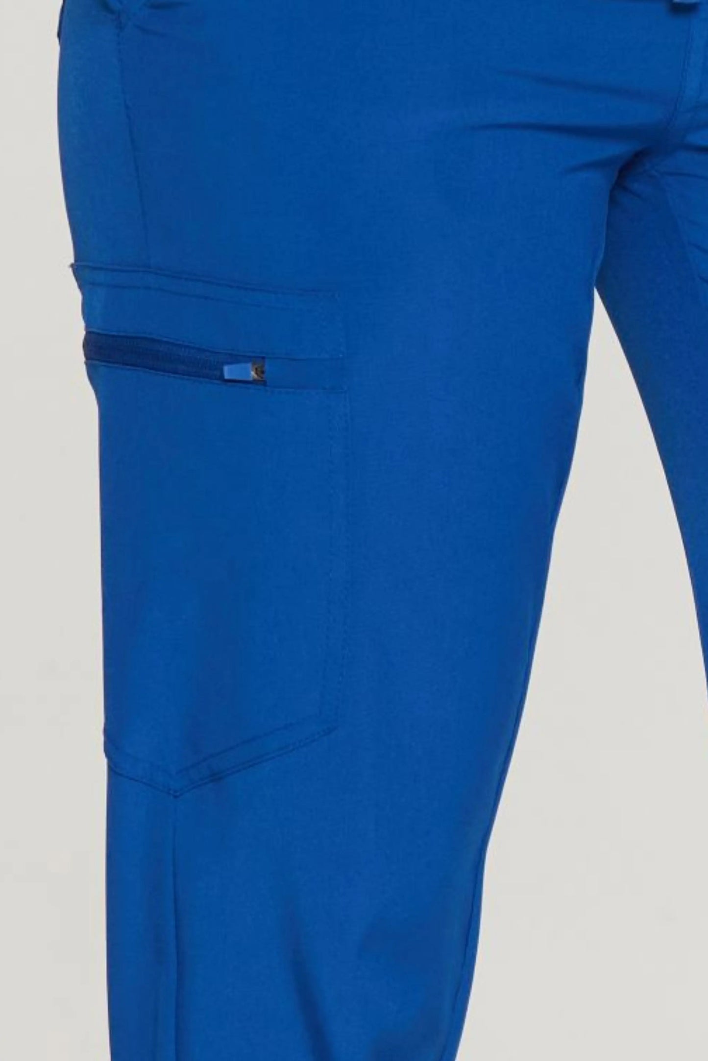 COZYFIT V-Neck Scrub Top&Jogger Pant with 8 Pockets for Women