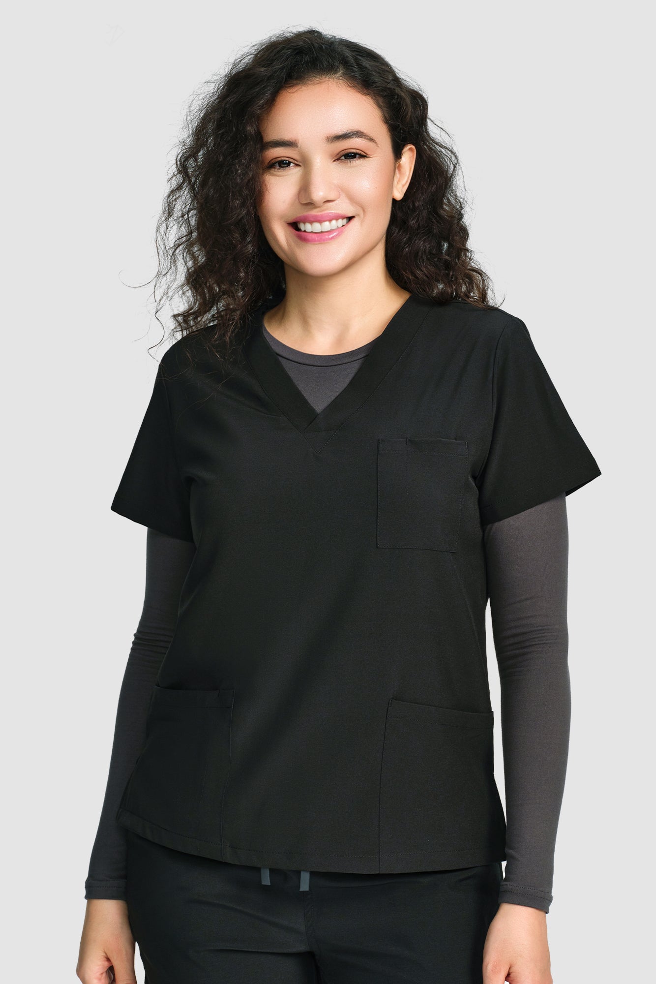 COZYFIT Scrub Undershirts Long Sleeve Women - Underscrub Comfort Tee