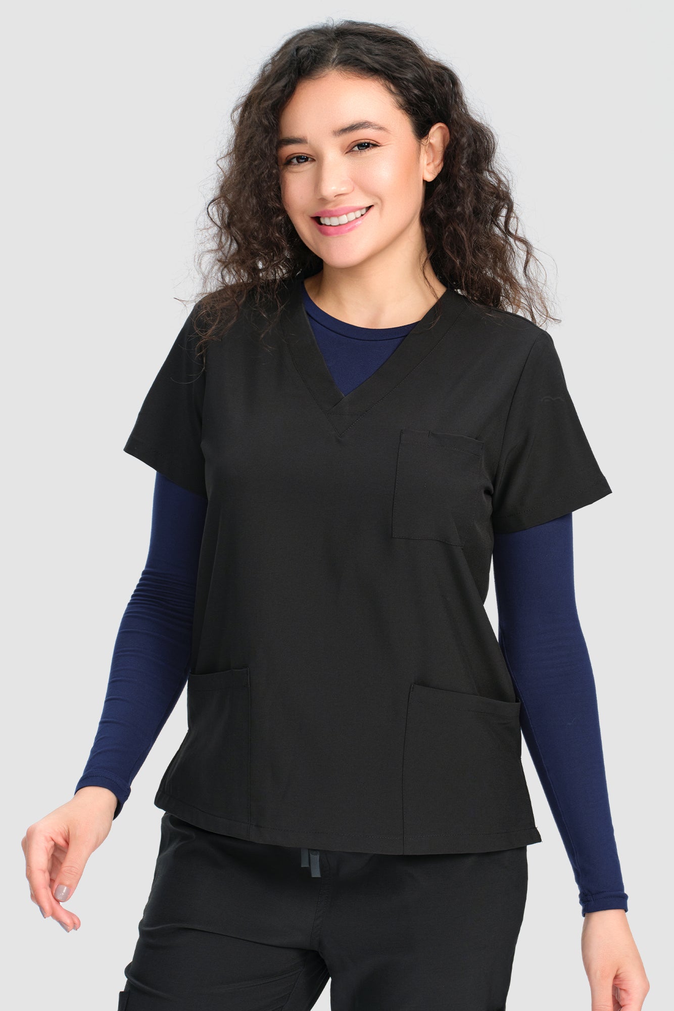 COZYFIT Scrub Undershirts Long Sleeve Women - Underscrub Comfort Tee