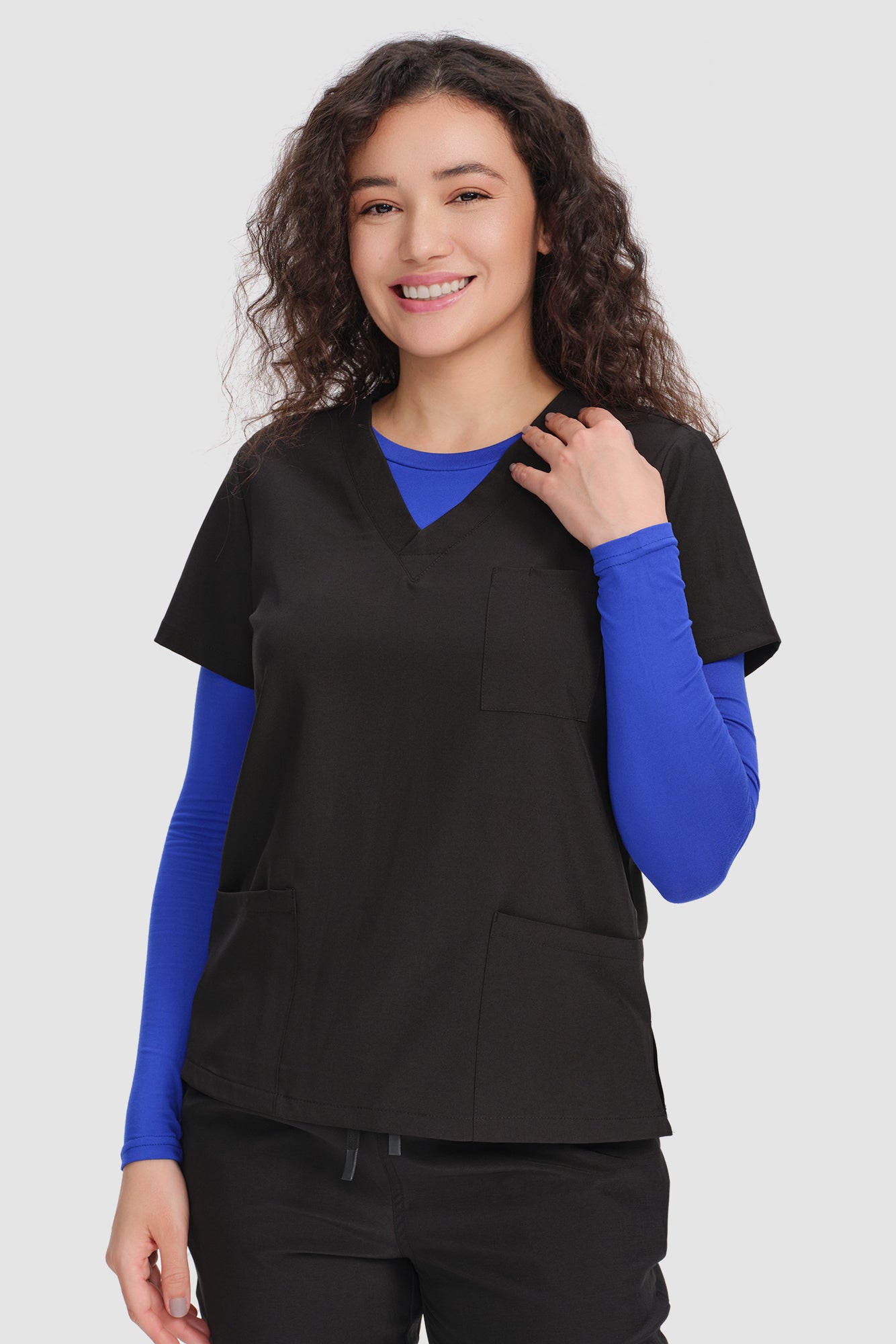 COZYFIT Scrub Undershirts Long Sleeve Women - Underscrub Comfort Tee