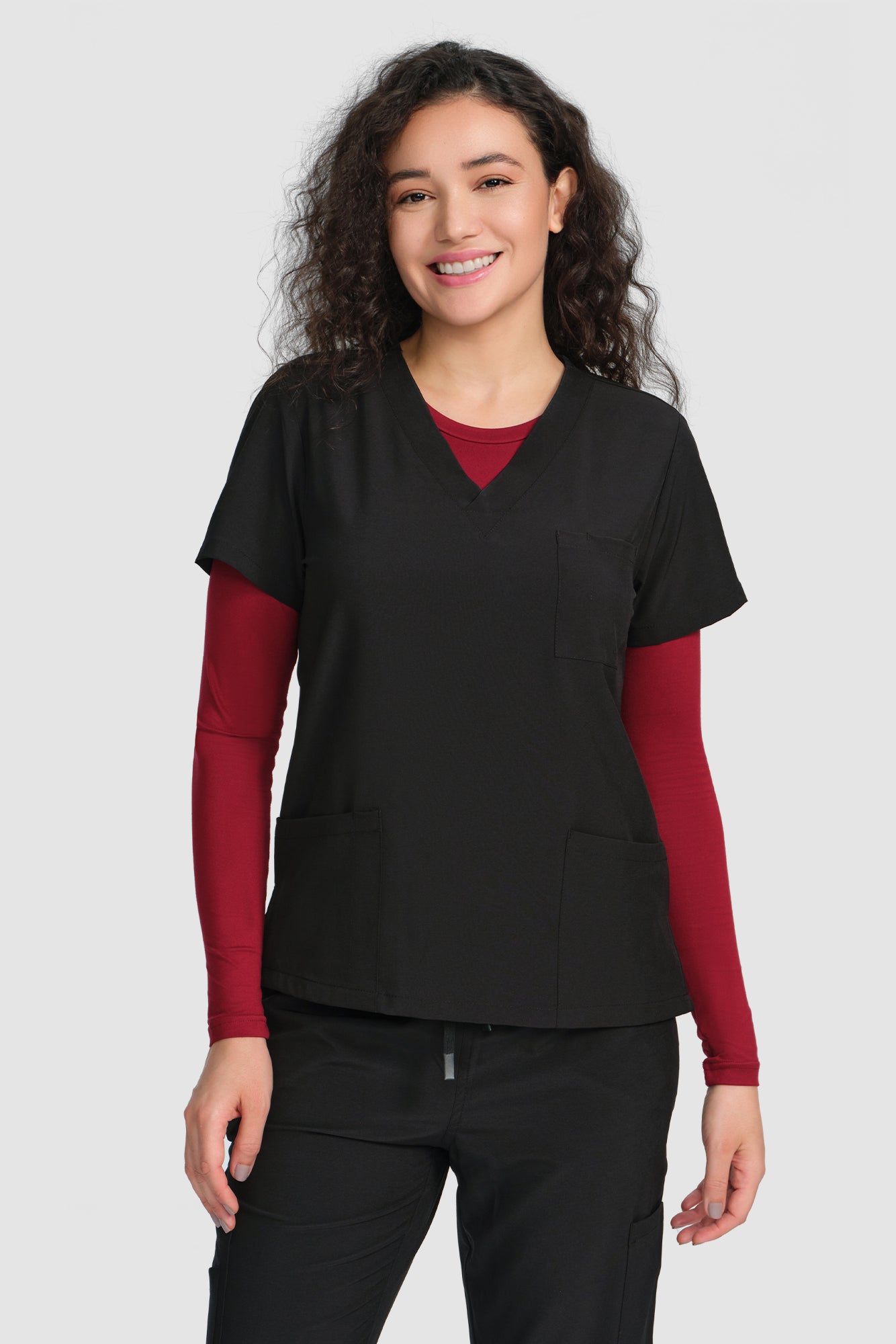 COZYFIT Scrub Undershirts Long Sleeve Women - Underscrub Comfort Tee