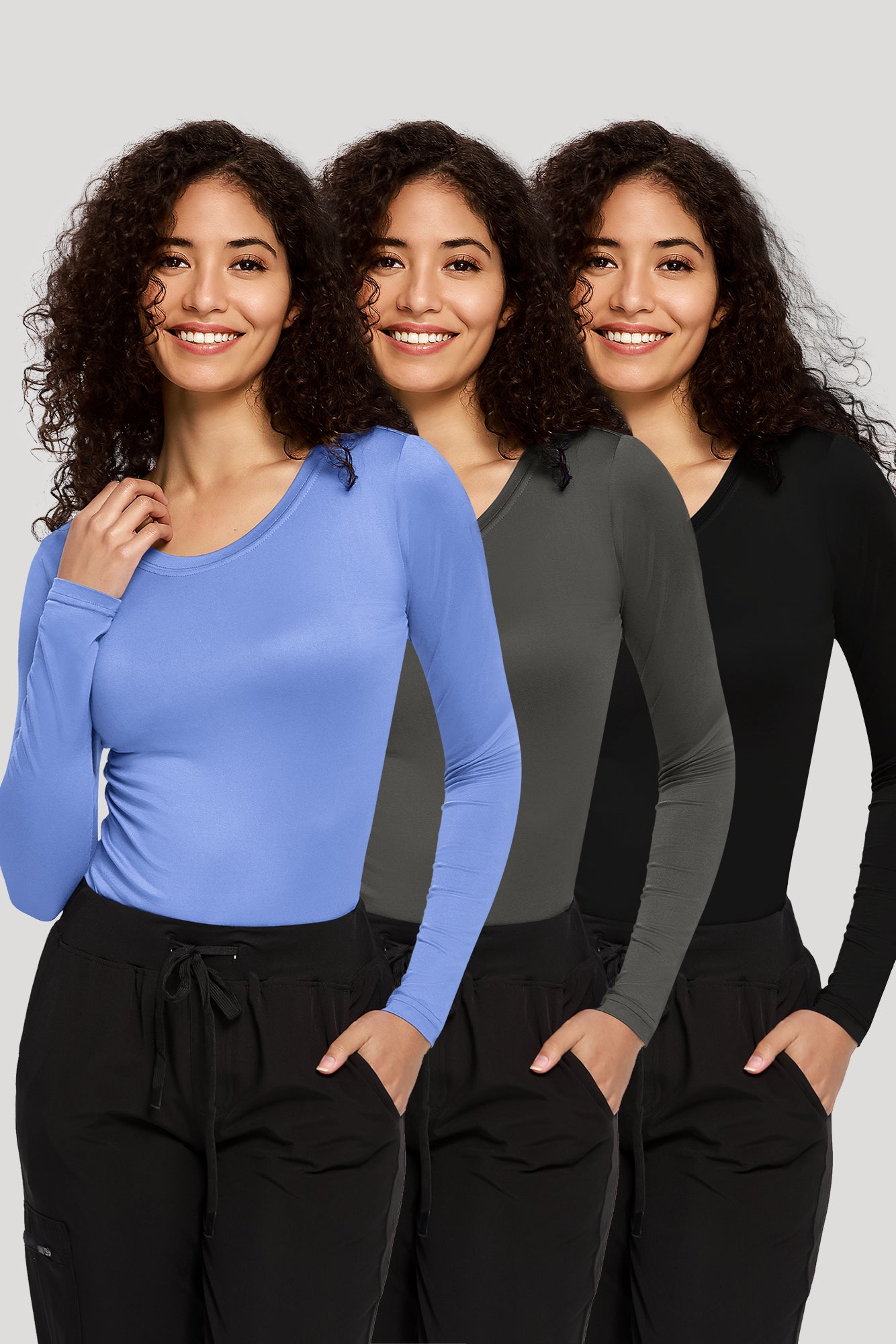 COZYFIT 3 Pack Underscrub Long Sleeve Women