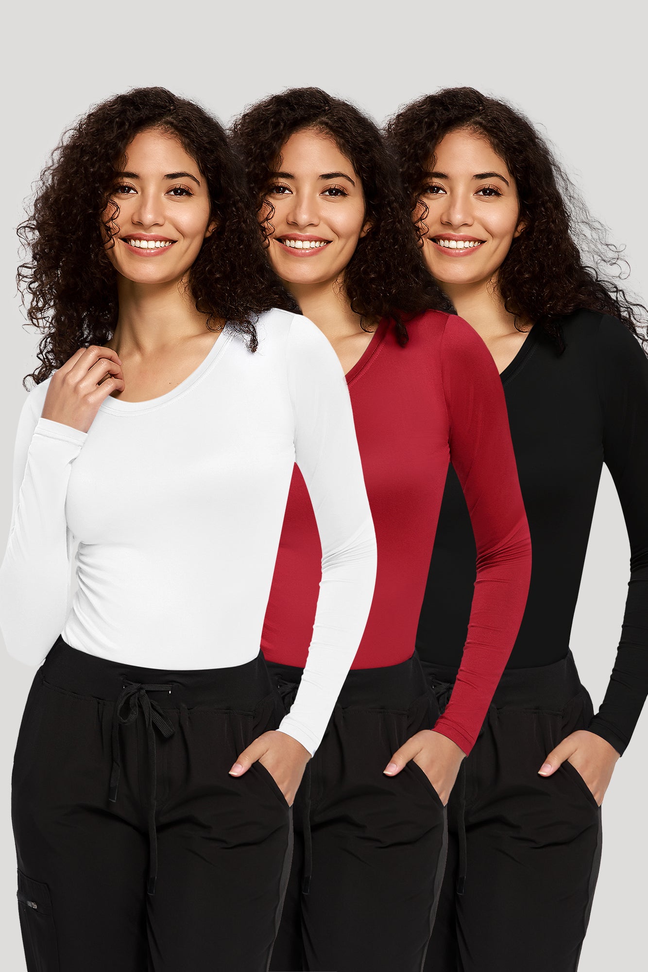 COZYFIT 3 Pack Underscrub Long Sleeve Women