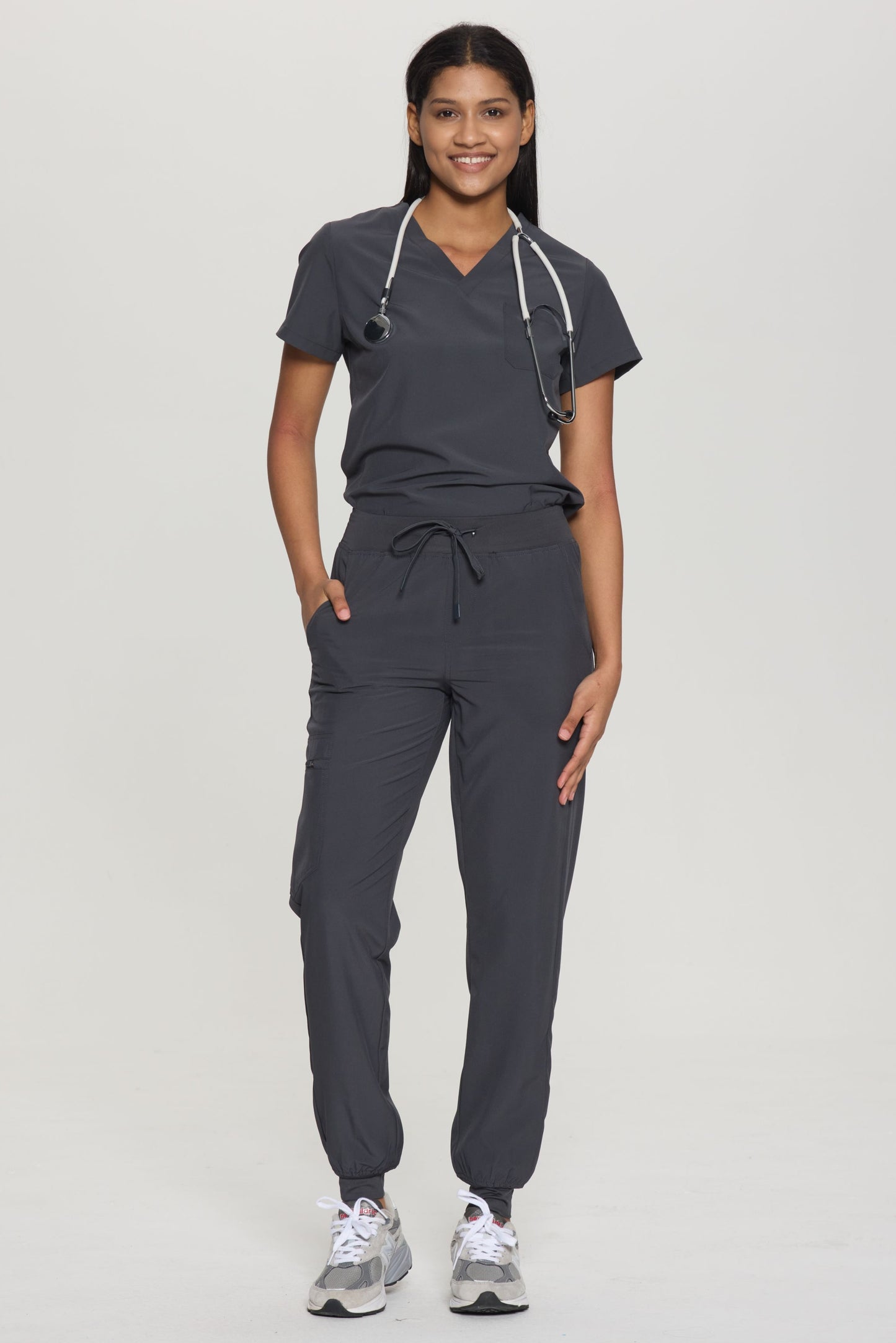 COZYFIT Slim Fit Jogger Scrubs Pants for Women with 5 pockets
