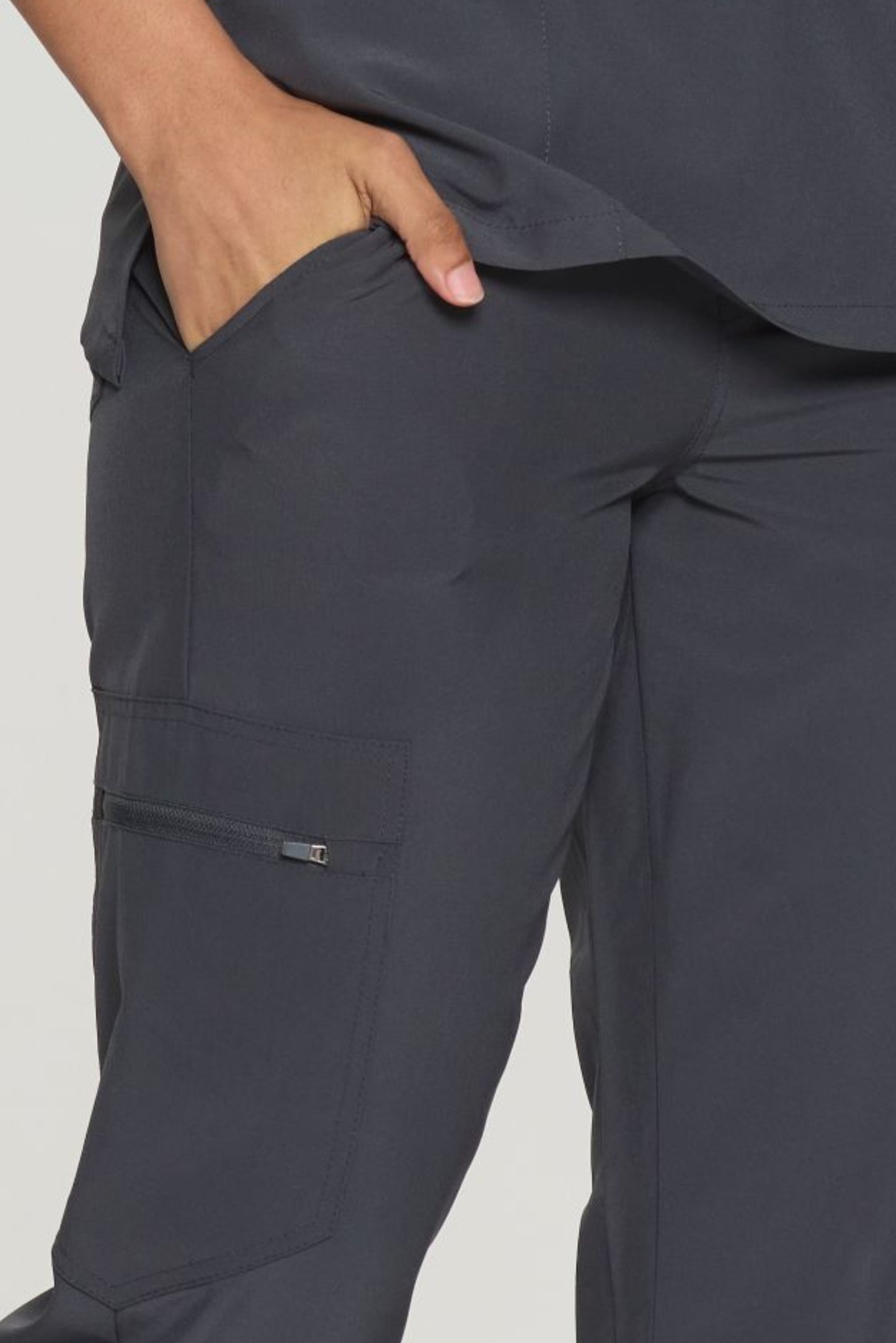 COZYFIT V-Neck Scrub Top&Jogger Pant with 8 Pockets for Women