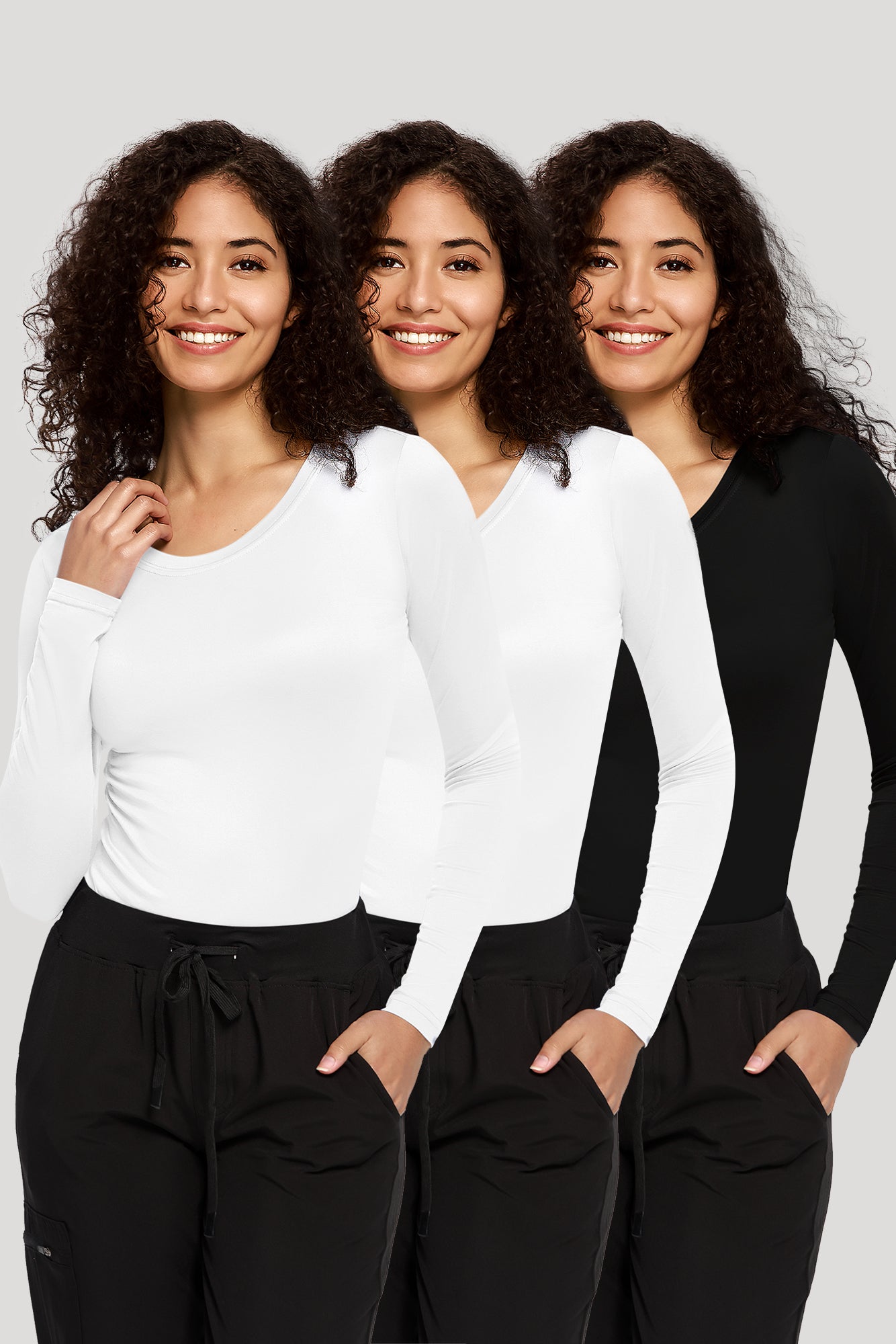 COZYFIT 3 Pack Underscrub Long Sleeve Women