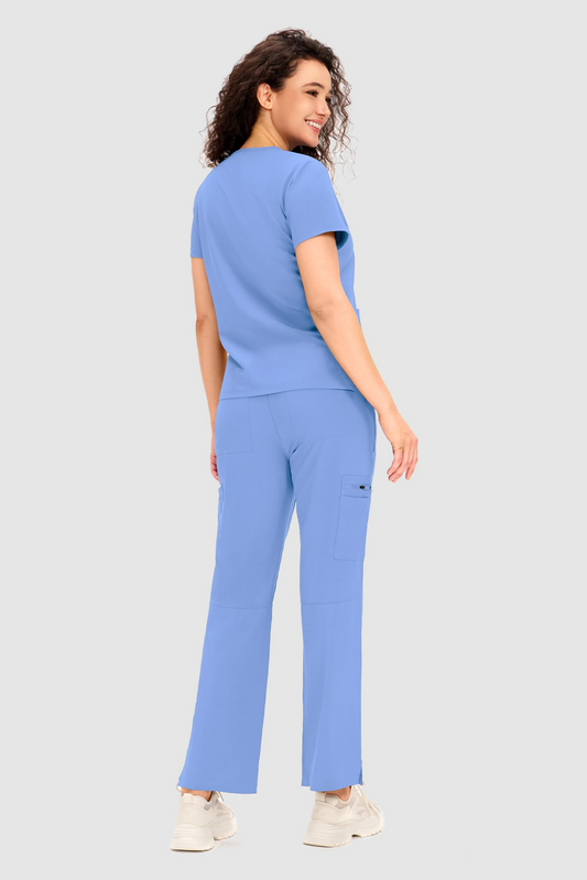 Lira Propocket Scrub Set - True Ceil Blue - Alternate view