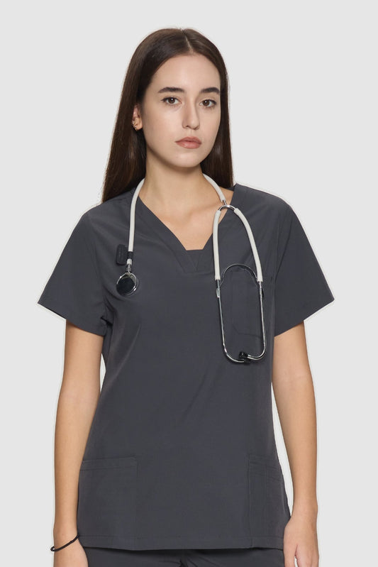 Nova Slim Fit V-Neck Scrub Top