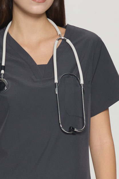Nova Slim Fit V-Neck Scrub Top