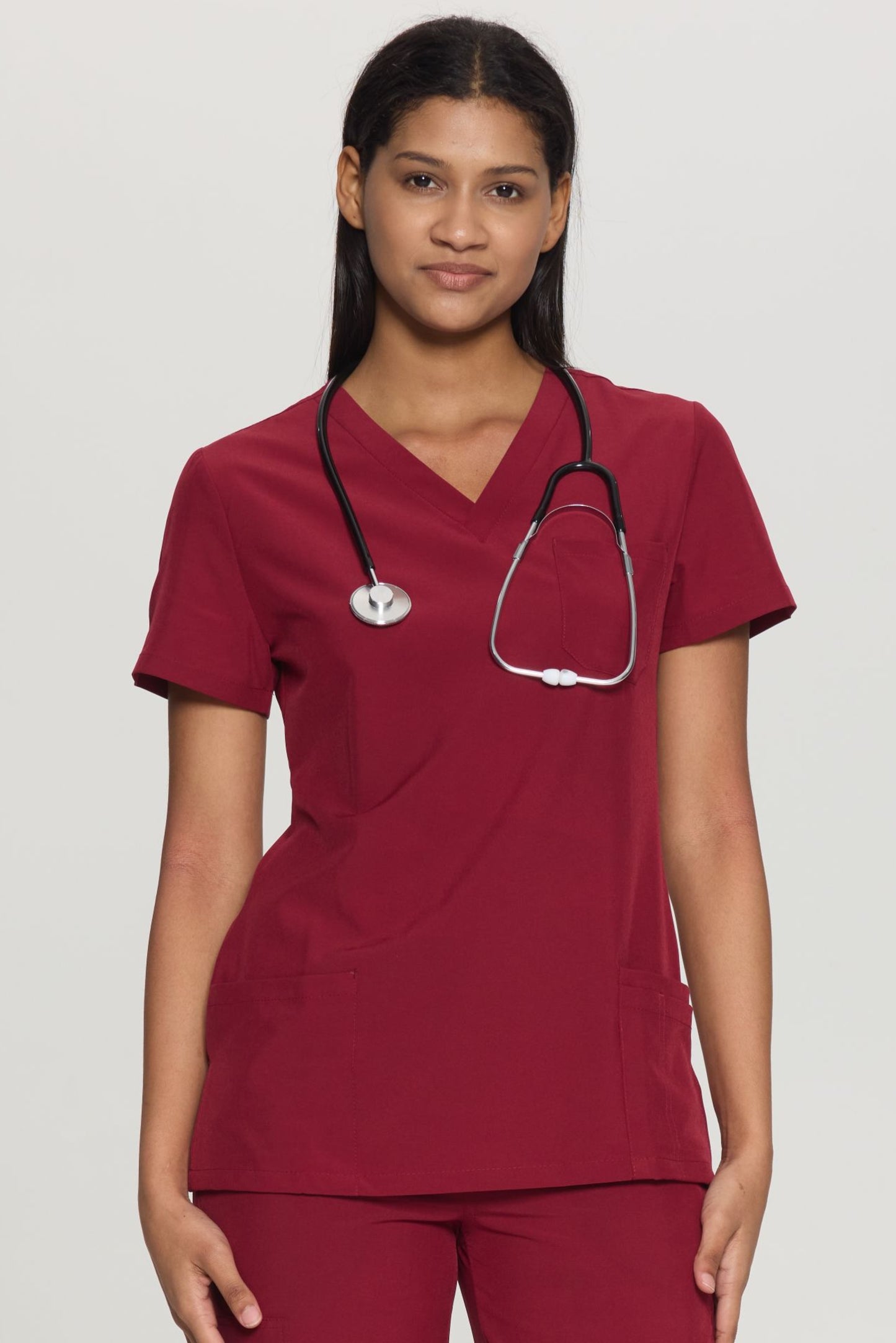 COZYFIT V-Neck 3-pocket Scrub Tops for Woman