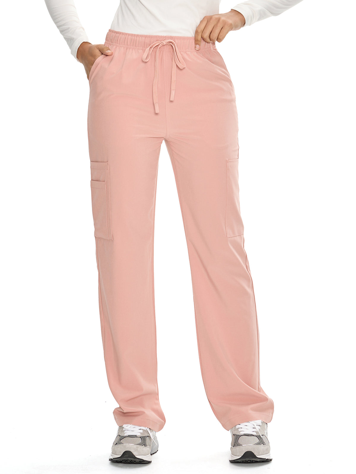 Dawn Dusk Straight-Leg Cargo Scrub Pants