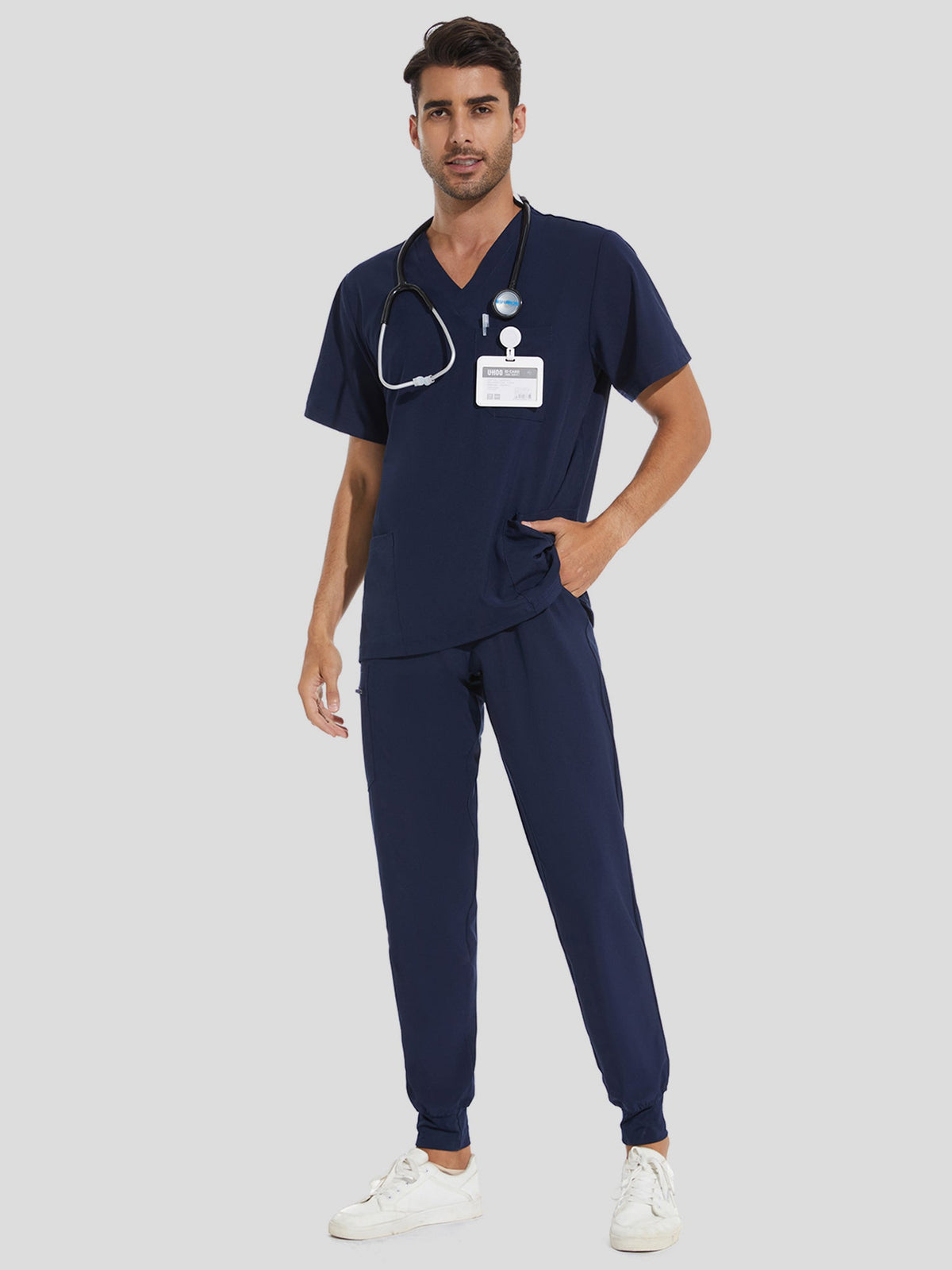 Lunar Scrub Set — Navy Blue