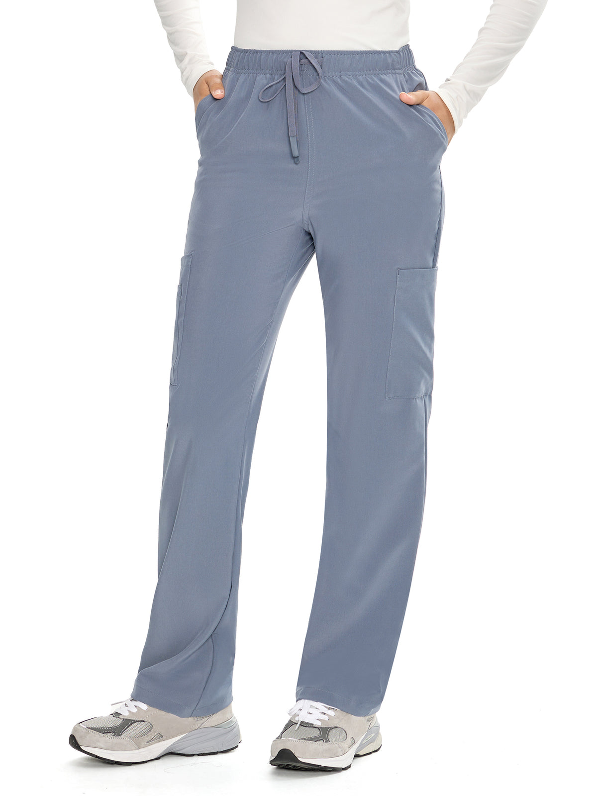 Dawn Dusk Straight-Leg Cargo Scrub Pants