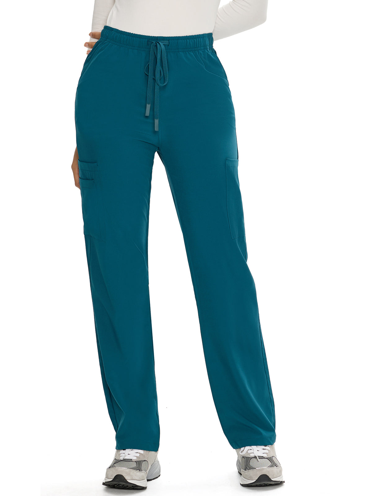 Dawn Dusk Straight-Leg Cargo Scrub Pants