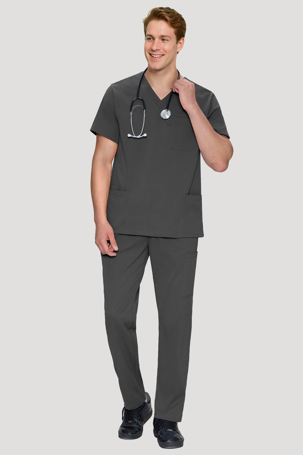 Orion Scrub Set — Dark Grey
