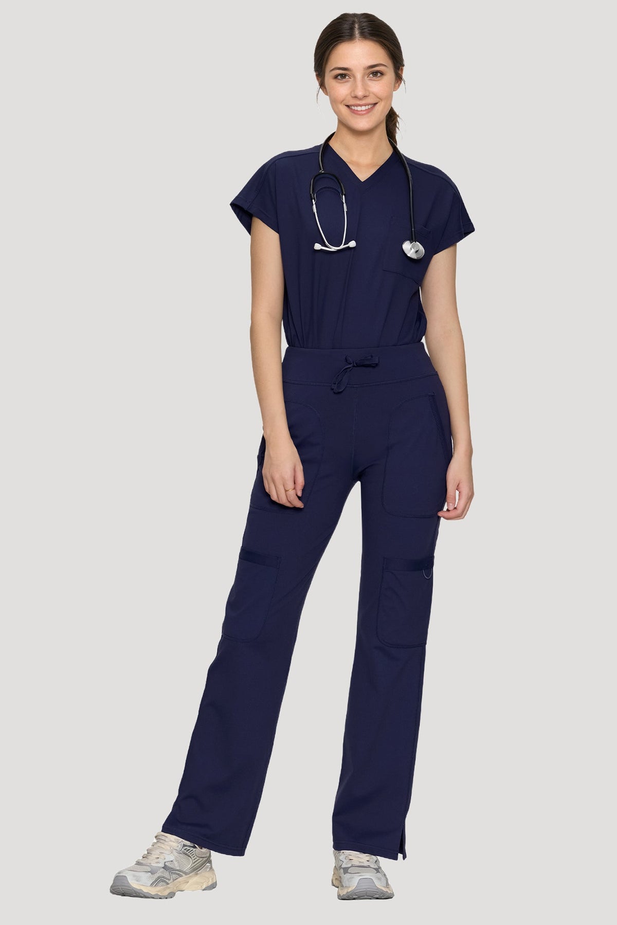 Astrid Scrub Set — Navy Blue