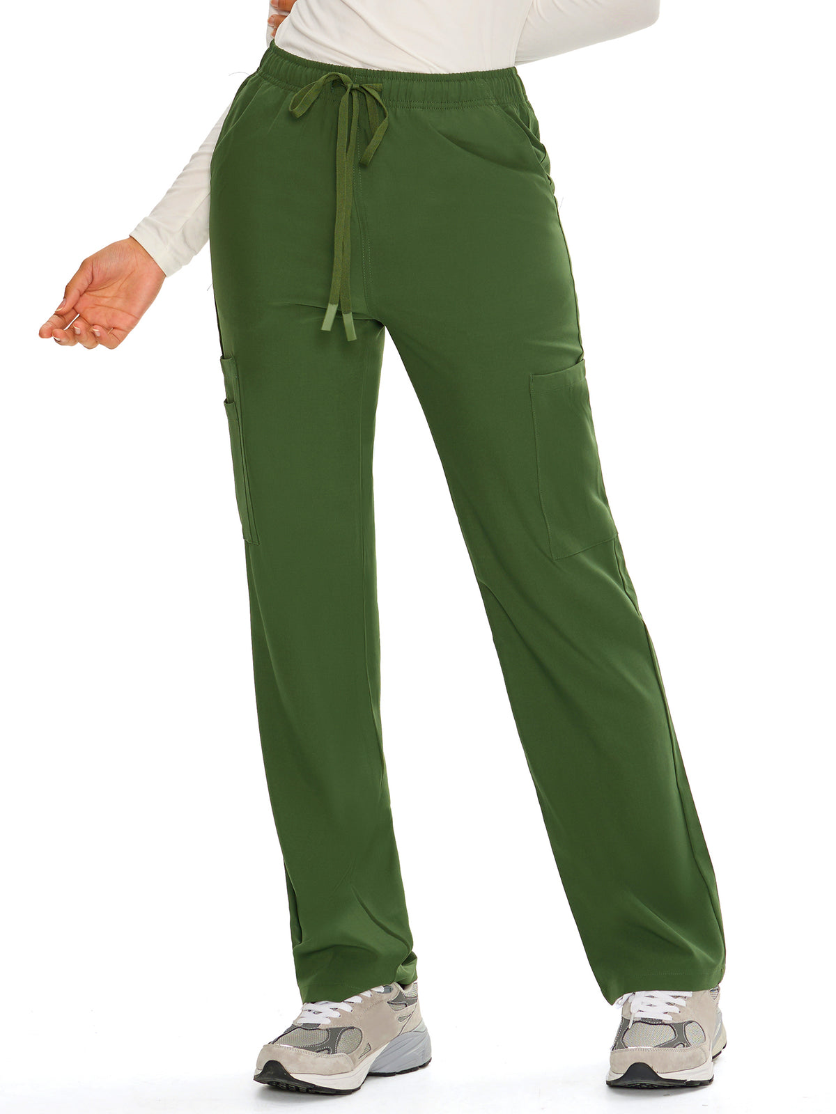 Dawn Dusk Straight-Leg Cargo Scrub Pants