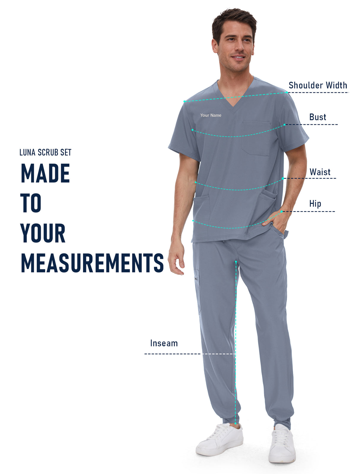 Lunar Made-to-Measure Jogger Scrub Set Package