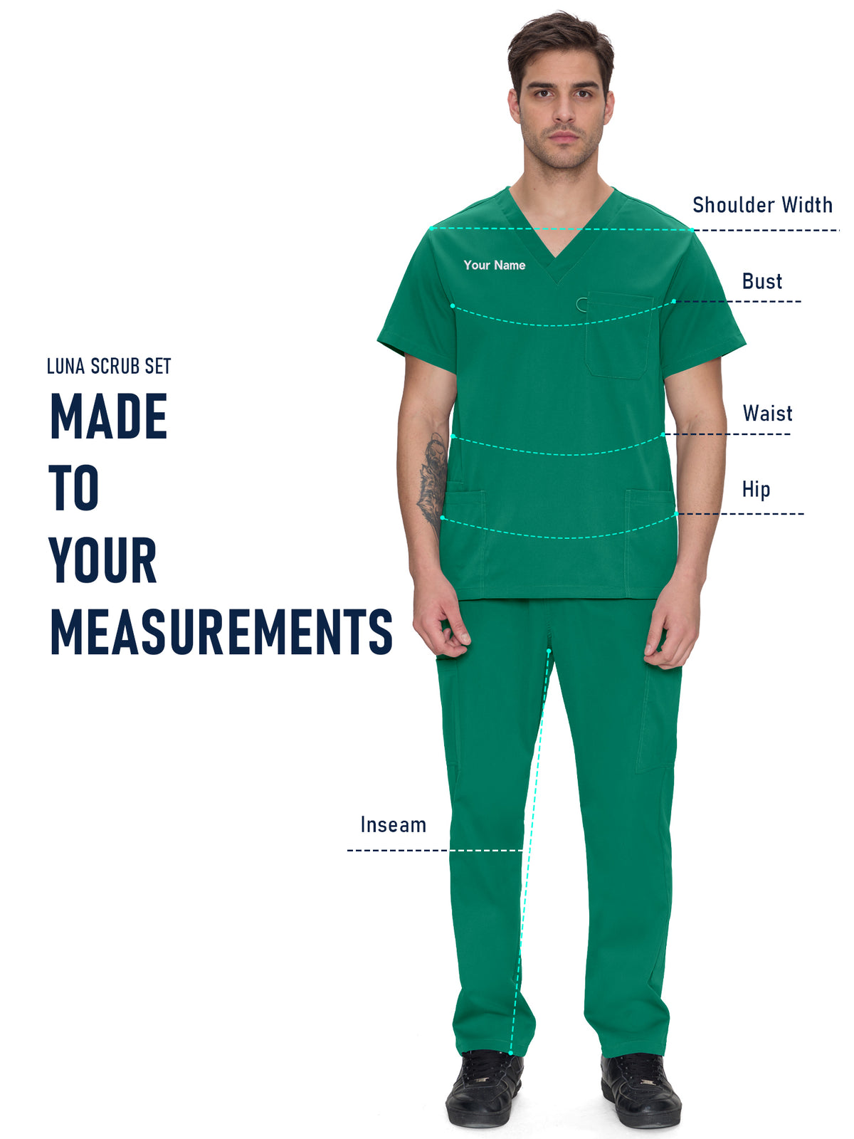 Orion Made-to-Measure Straight-Leg Scrub Set Package