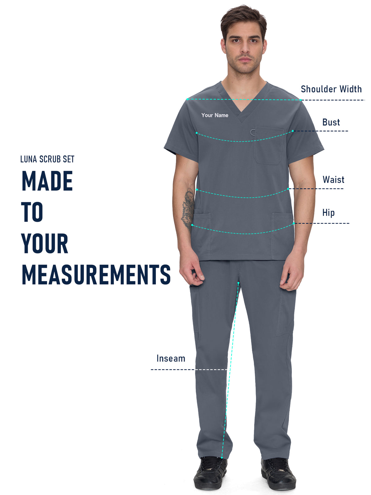 Orion Made-to-Measure Straight-Leg Scrub Set Package
