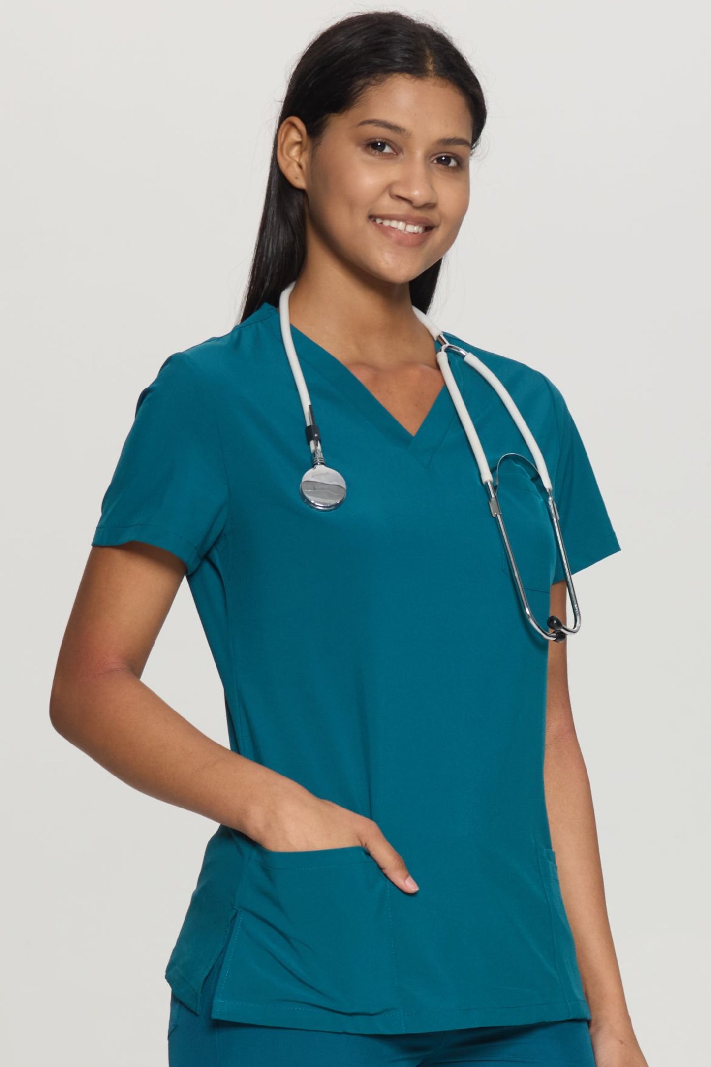 COZYFIT V-Neck 3-pocket Scrub Tops for Woman