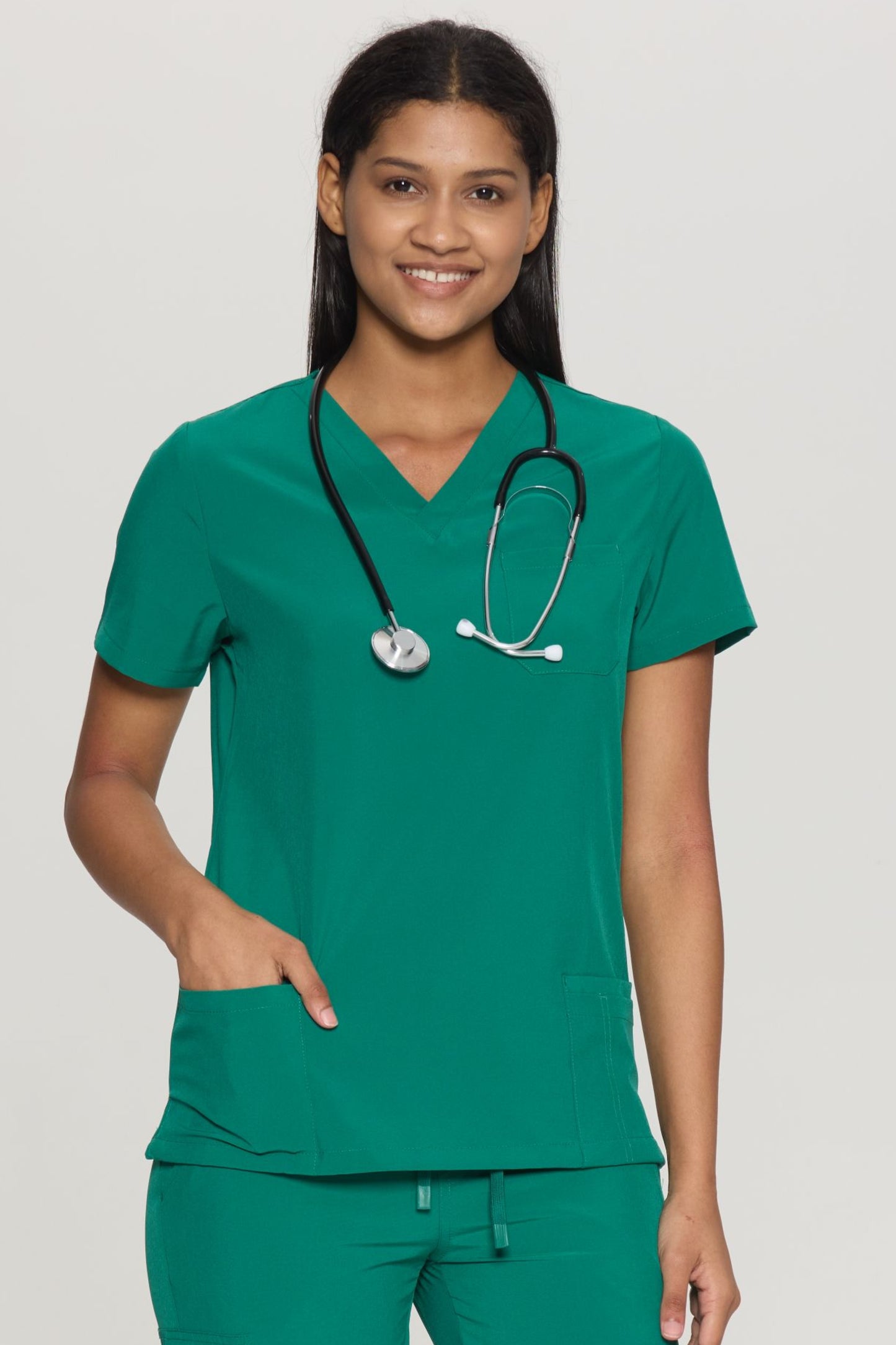 COZYFIT V-Neck 3-pocket Scrub Tops for Woman