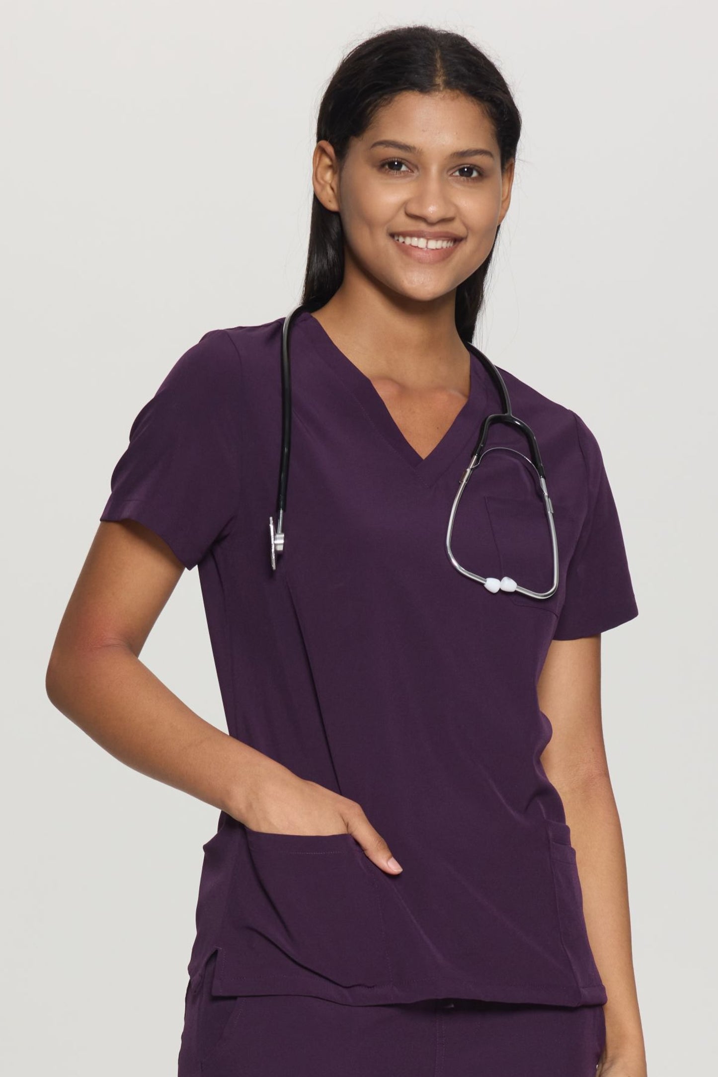COZYFIT V-Neck 3-pocket Scrub Tops for Woman